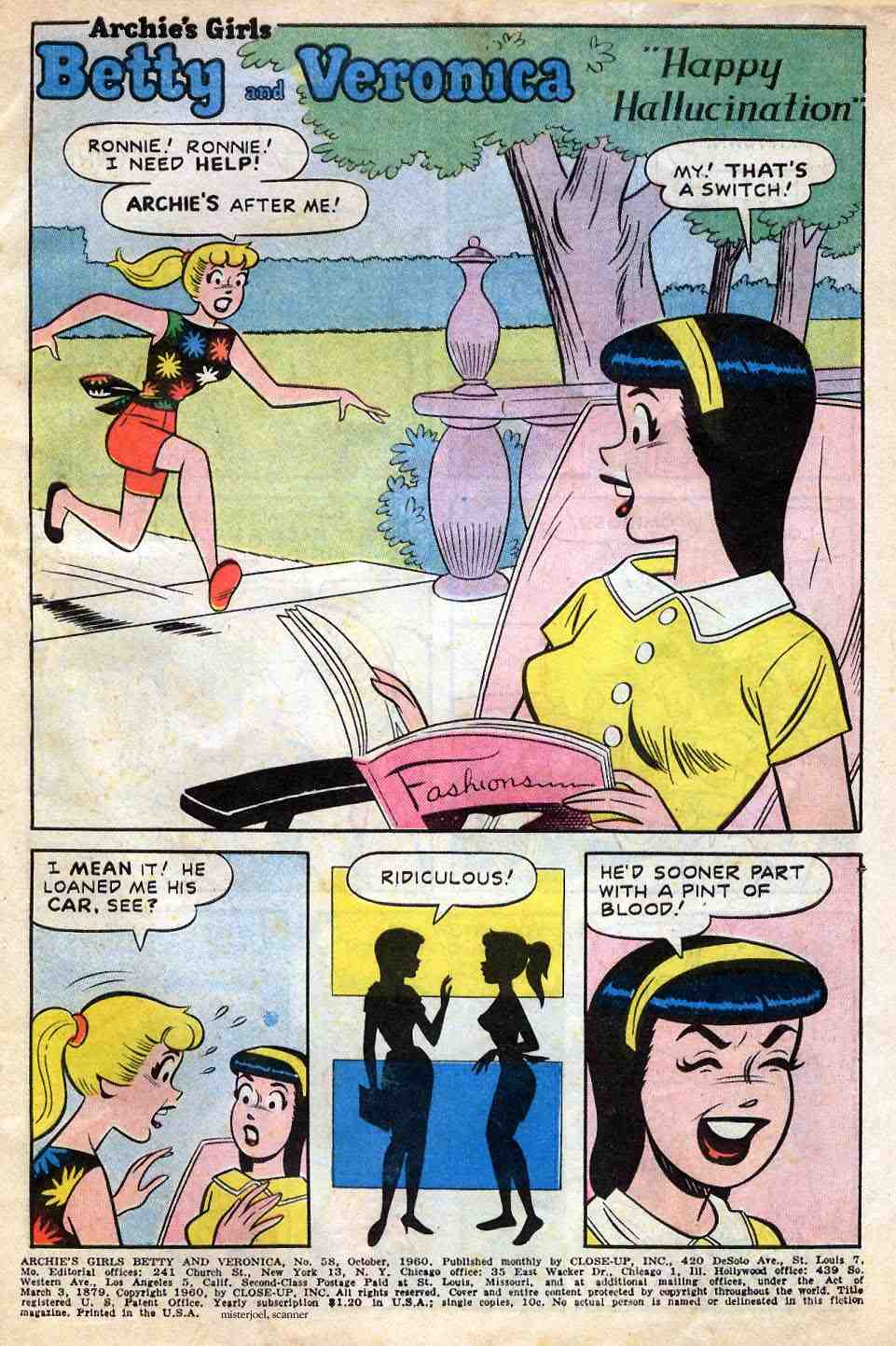 Read online Archie's Girls Betty and Veronica comic -  Issue #58 - 2