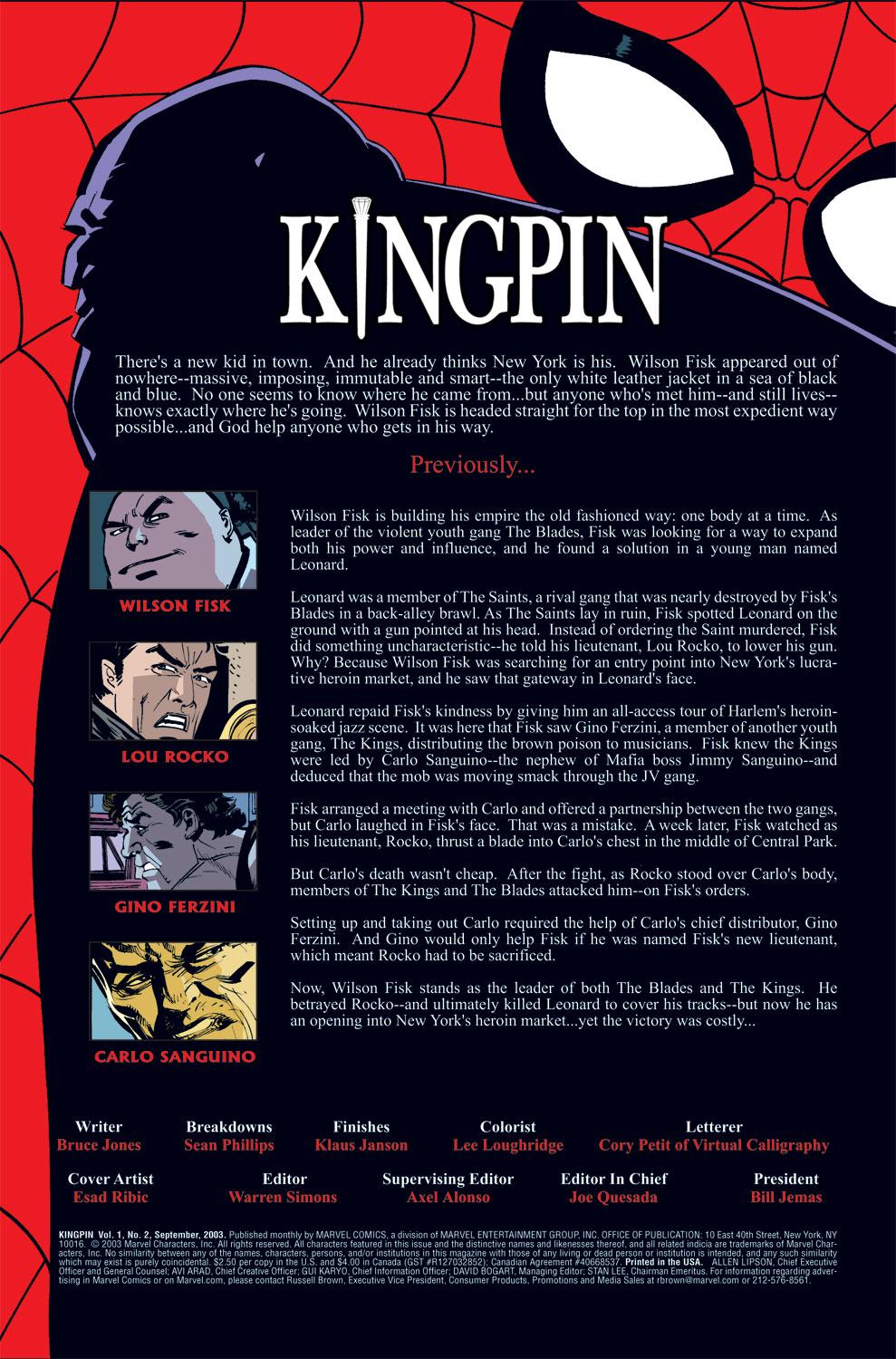 Read online Kingpin (2003) comic -  Issue #2 - 2