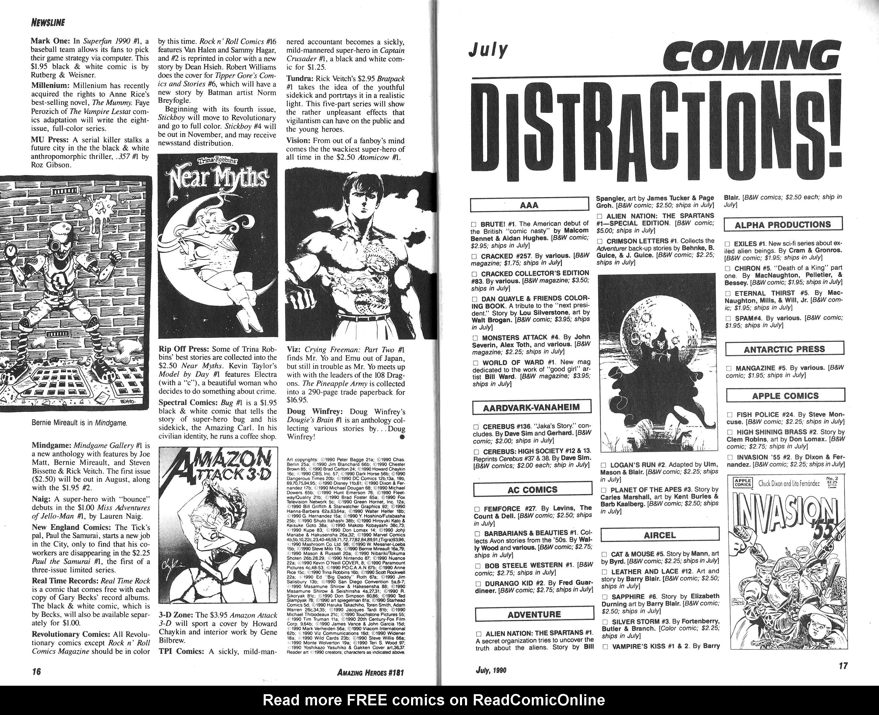 Read online Amazing Heroes comic -  Issue #181 - 9