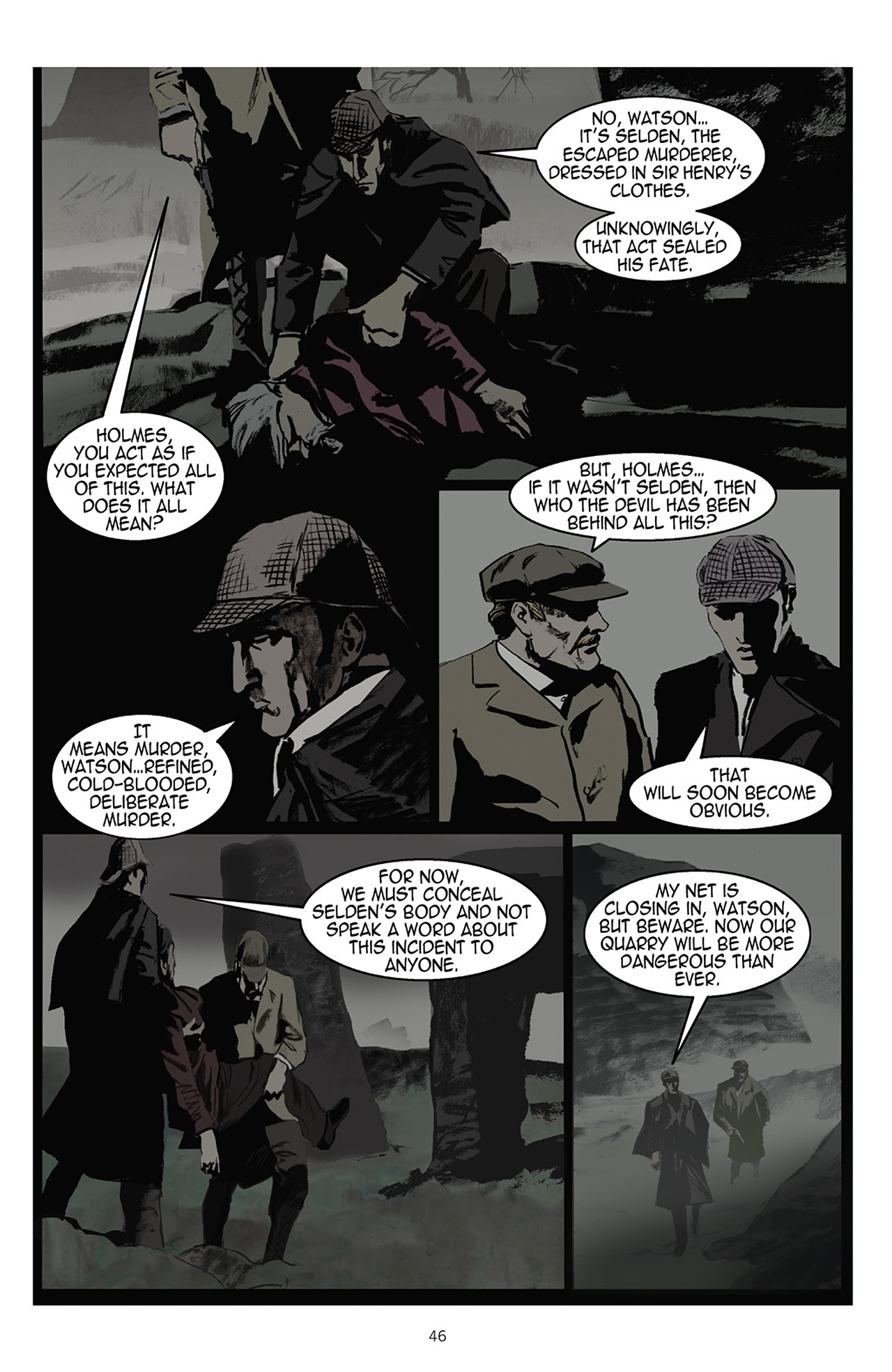 Read online The Hound of the Baskervilles comic -  Issue # TPB - 47