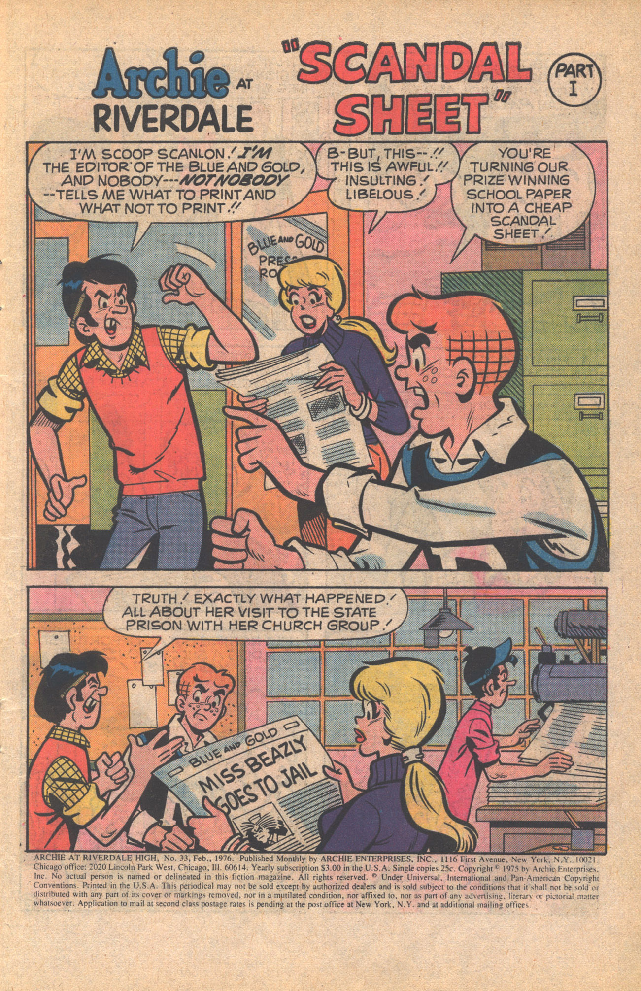Read online Archie at Riverdale High (1972) comic -  Issue #33 - 3