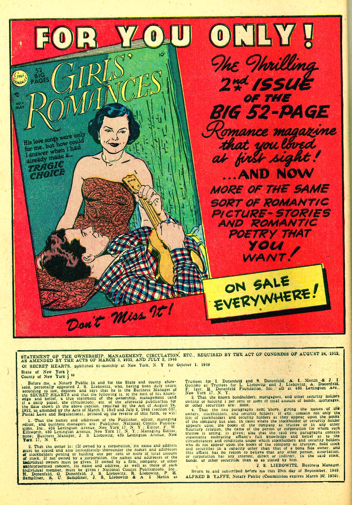 Read online Secret Hearts comic -  Issue #4 - 50