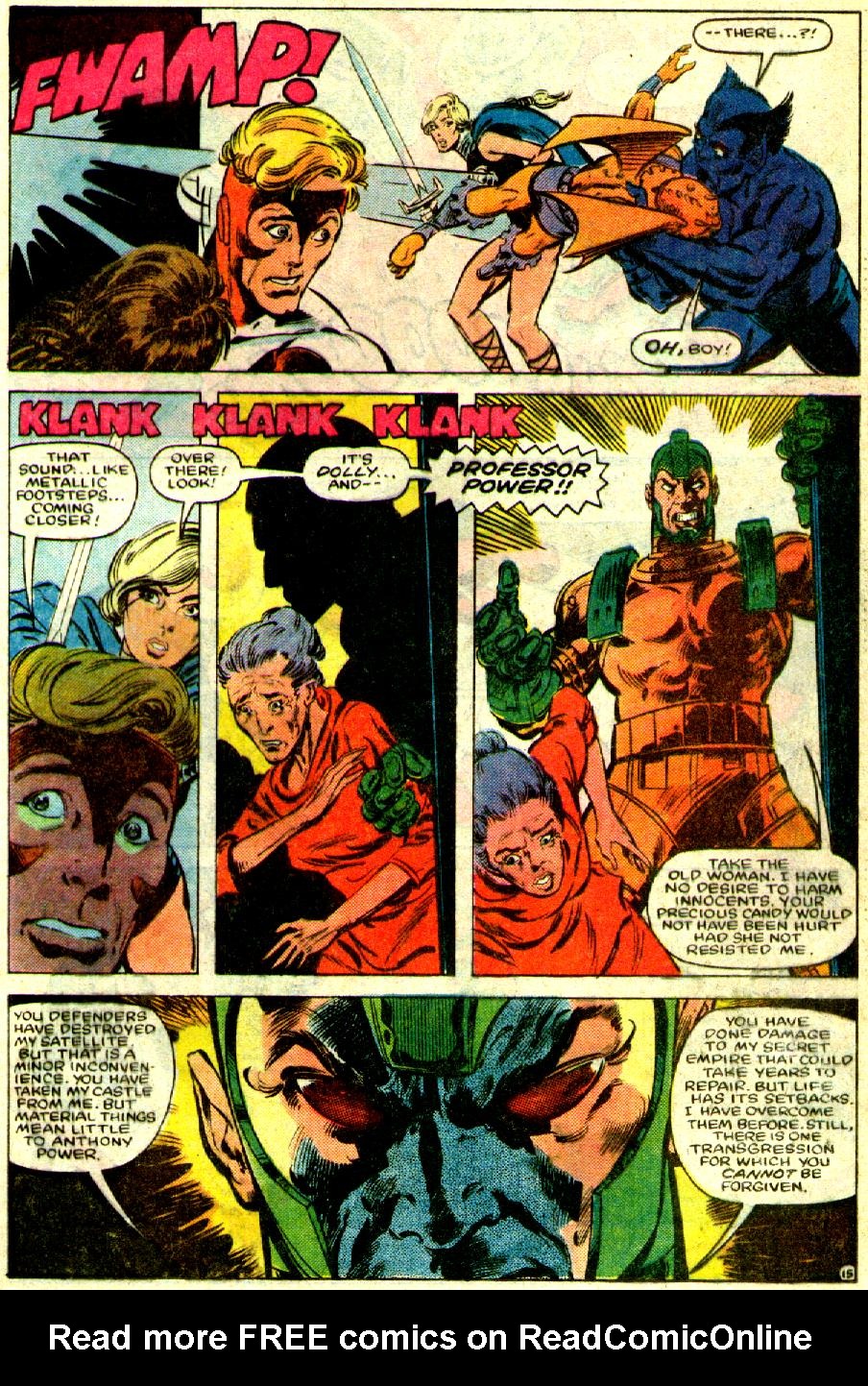 Read online The Defenders (1972) comic -  Issue #130 - 16