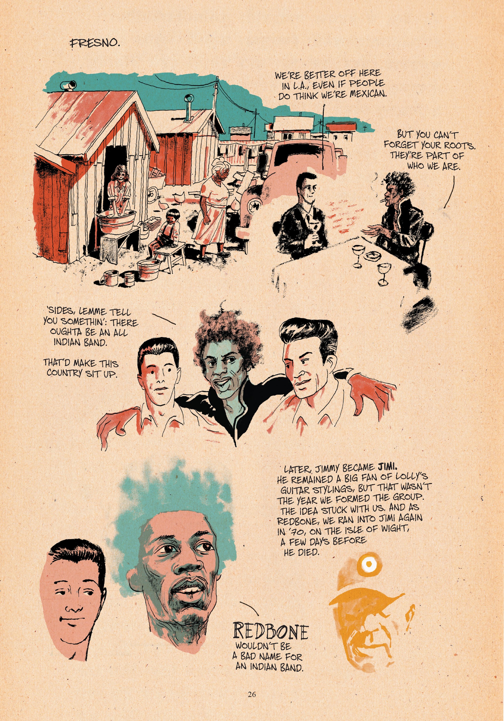 Read online Redbone: The True Story of A Native American Rock Band comic -  Issue # TPB - 25