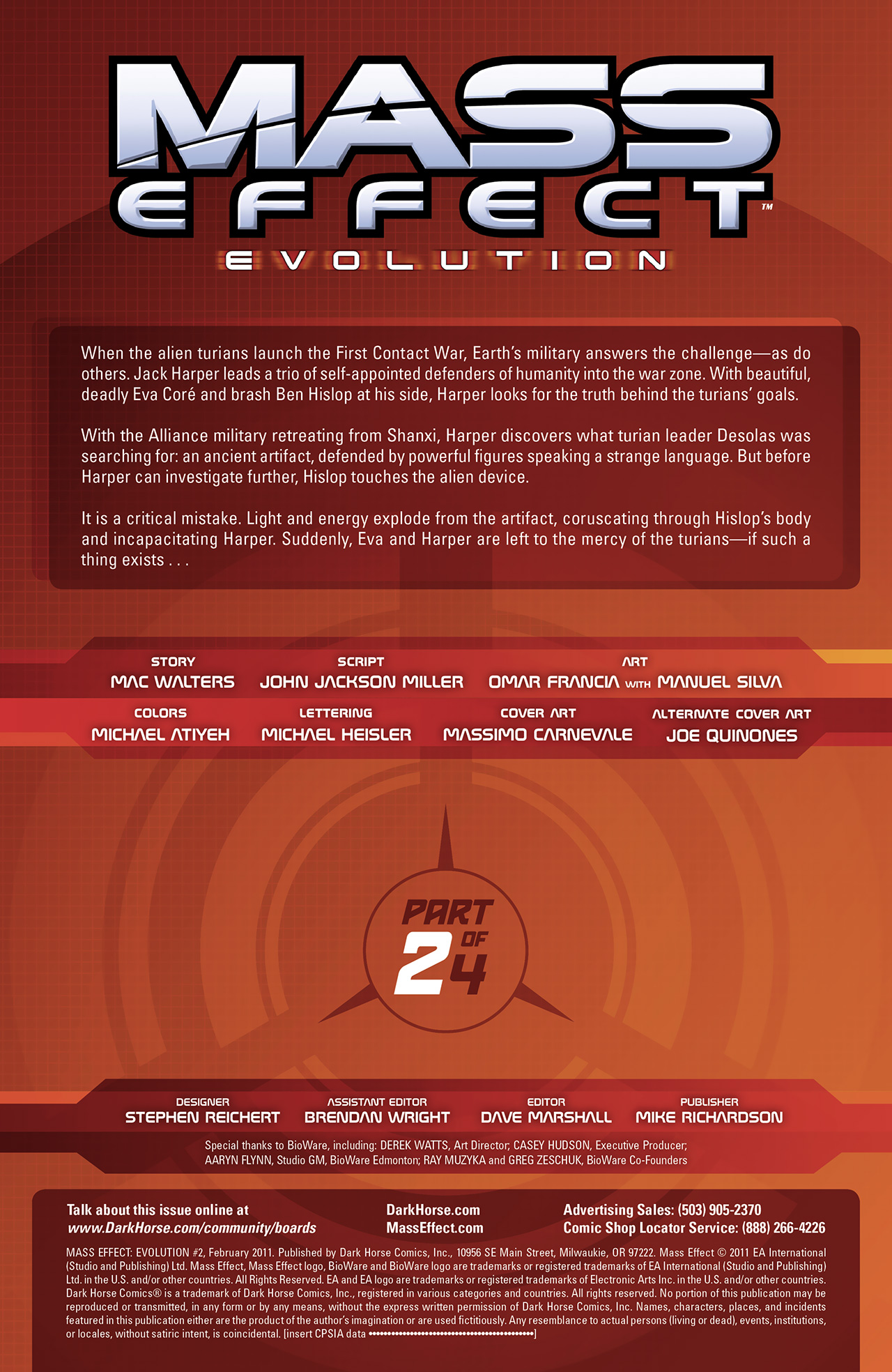 Read online Mass Effect: Evolution comic -  Issue #2 - 3