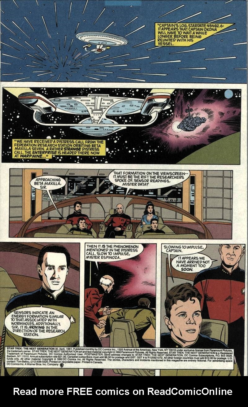 Read online Star Trek: The Next Generation (1989) comic -  Issue #30 - 2