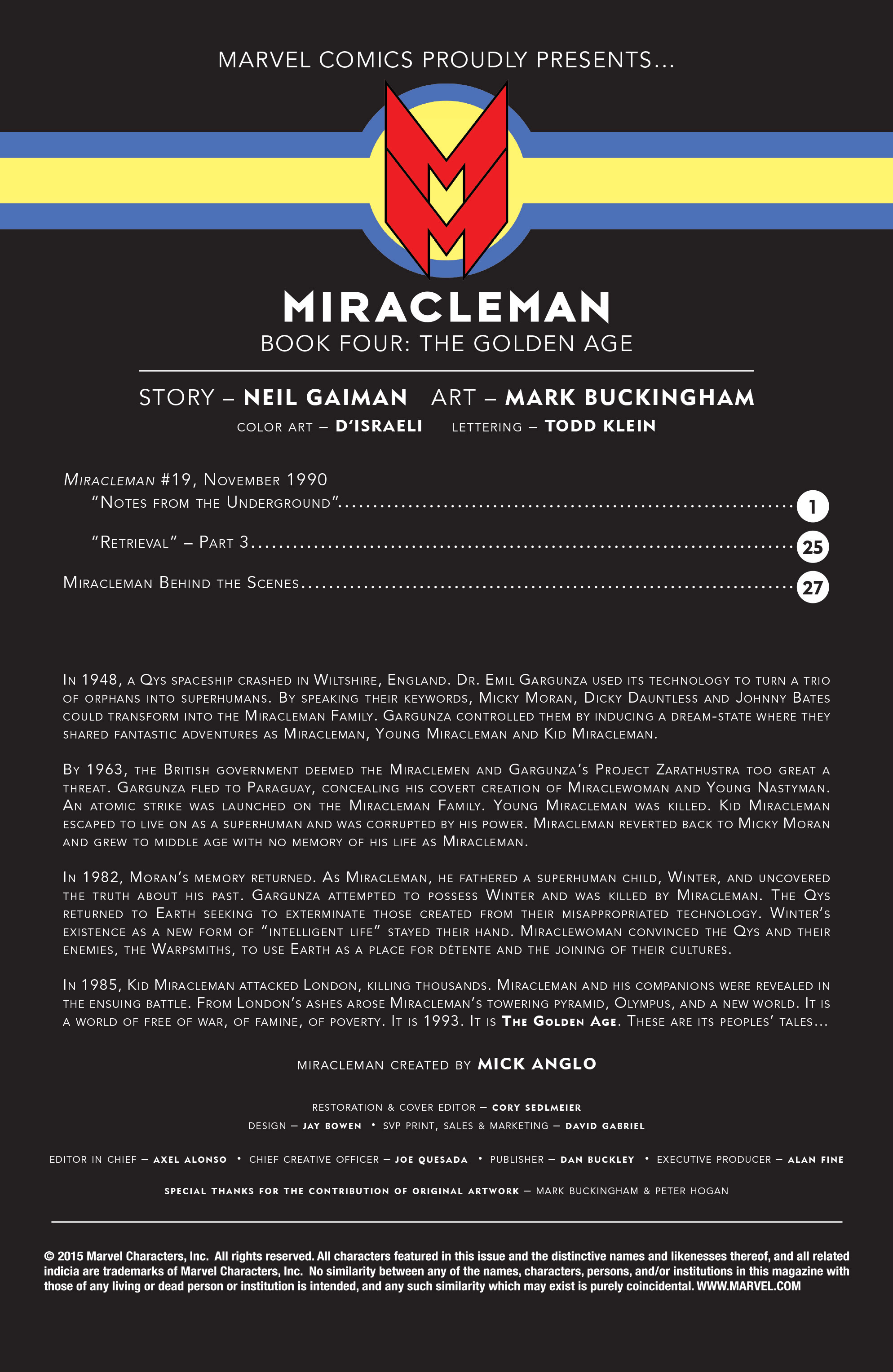 Read online Miracleman by Gaiman & Buckingham comic -  Issue #3 - 2