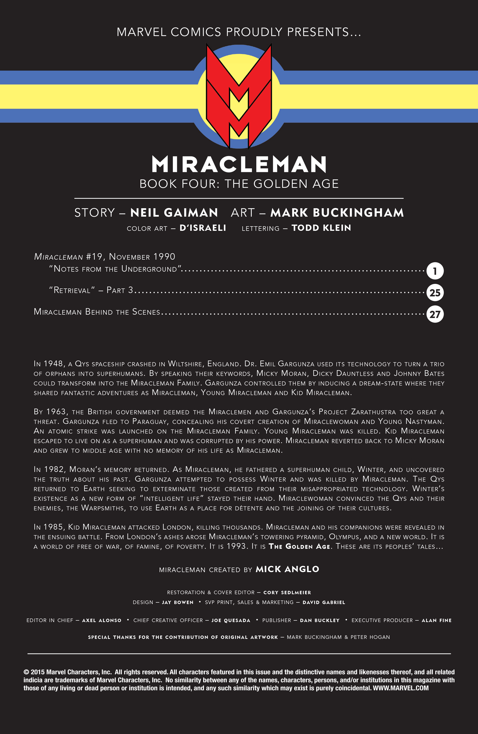 Read online Miracleman by Gaiman & Buckingham comic -  Issue #3 - 2