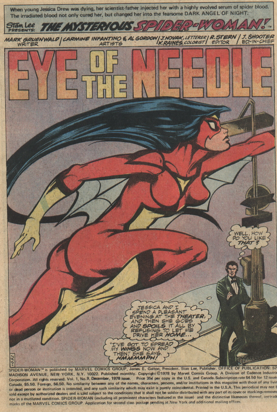 Read online Spider-Woman (1978) comic -  Issue #9 - 2