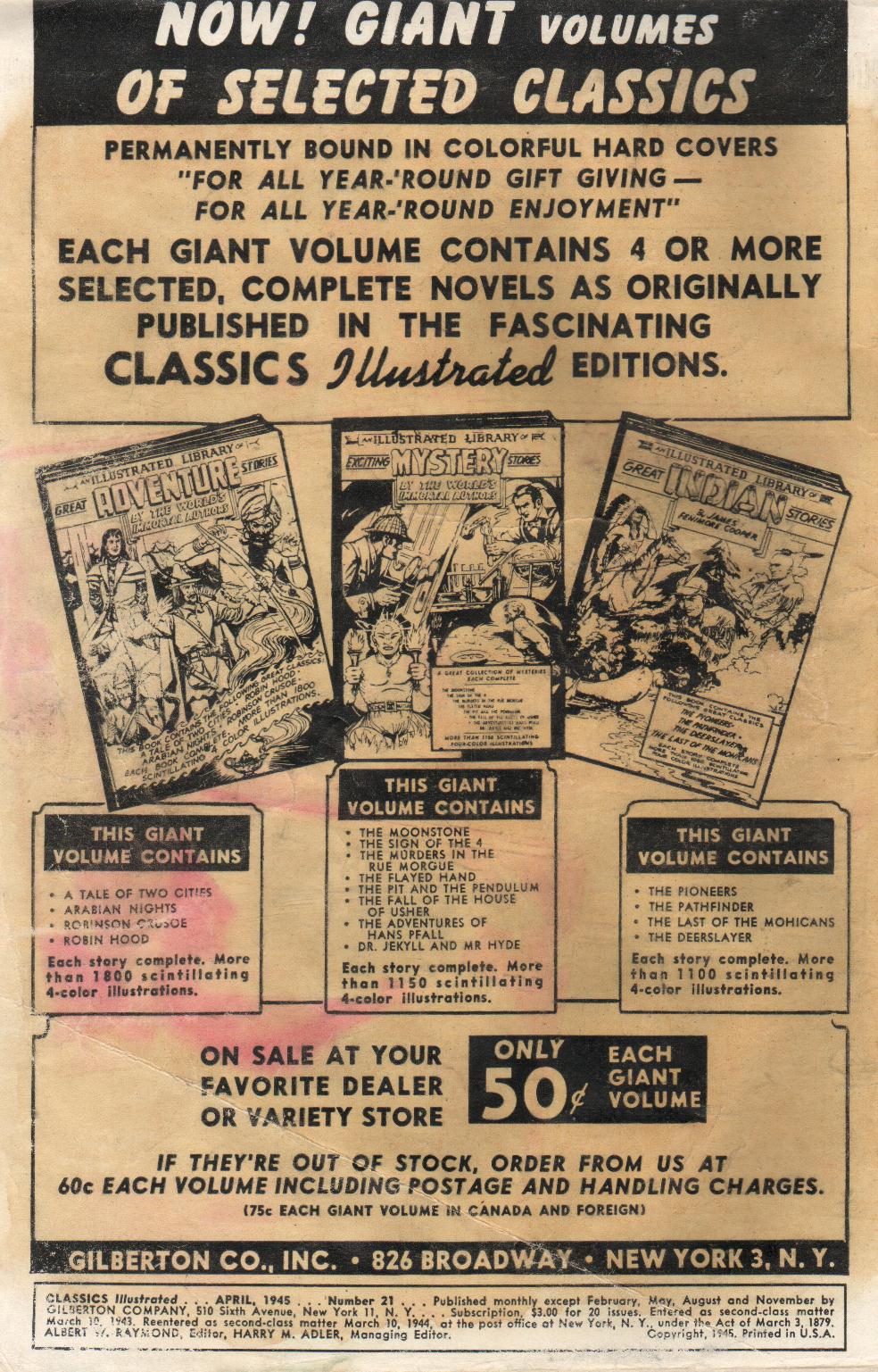 Read online Classics Illustrated comic -  Issue #21 - 2