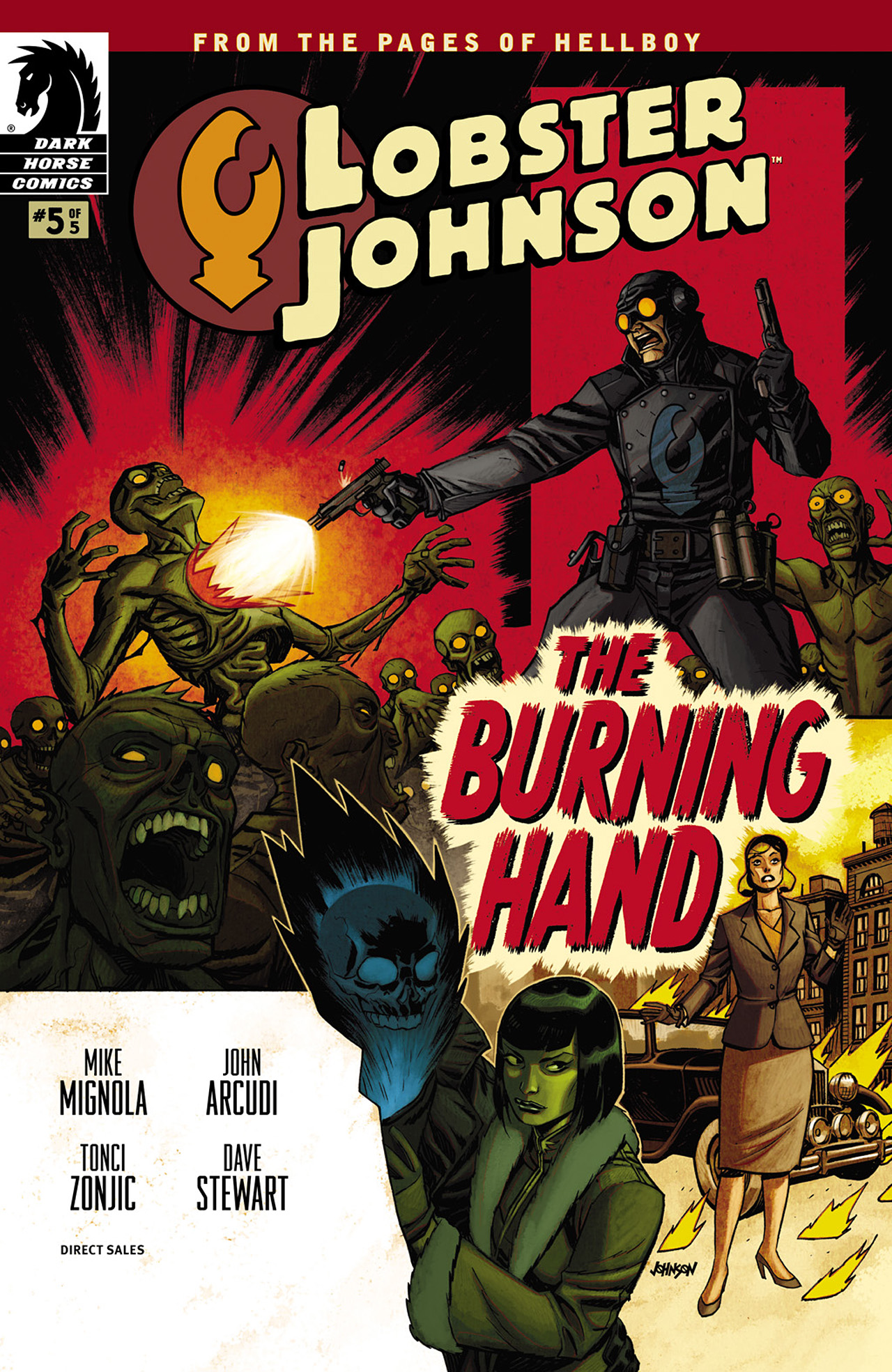 Read online Lobster Johnson: The Burning Hand comic -  Issue #5 - 1