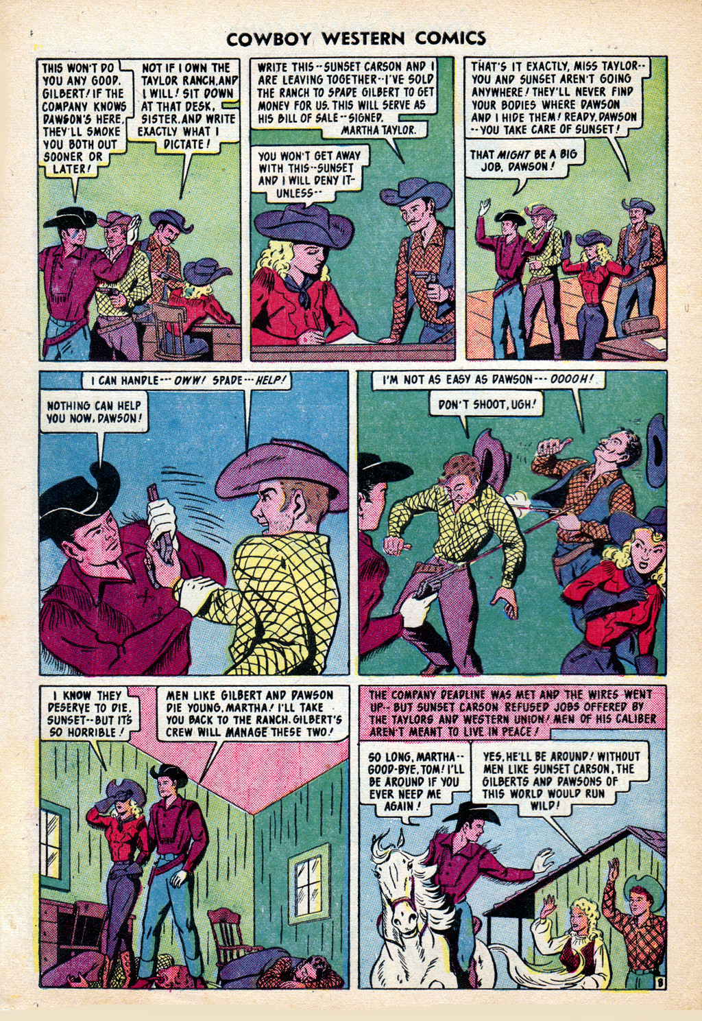 Read online Cowboy Western Comics (1948) comic -  Issue #30 - 10