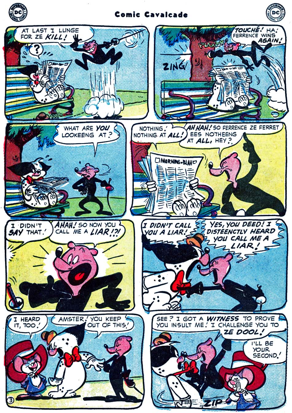 Read online Comic Cavalcade comic -  Issue #63 - 18