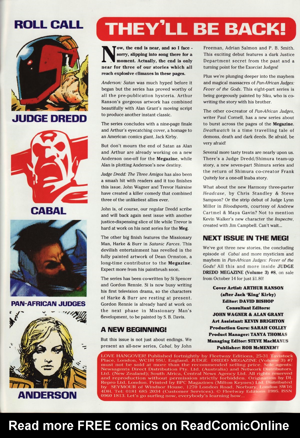 Read online Judge Dredd Megazine (vol. 3) comic -  Issue #7 - 2