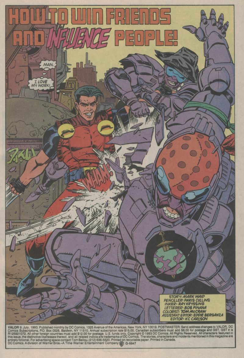Read online Valor (1992) comic -  Issue #9 - 2
