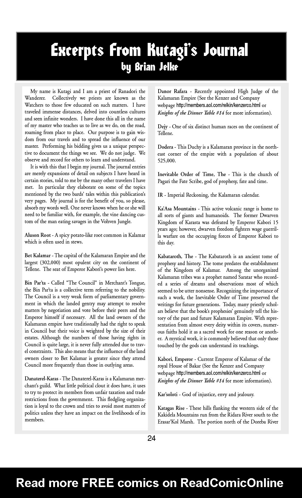 Read online Knights of the Dinner Table comic -  Issue #27 - 26