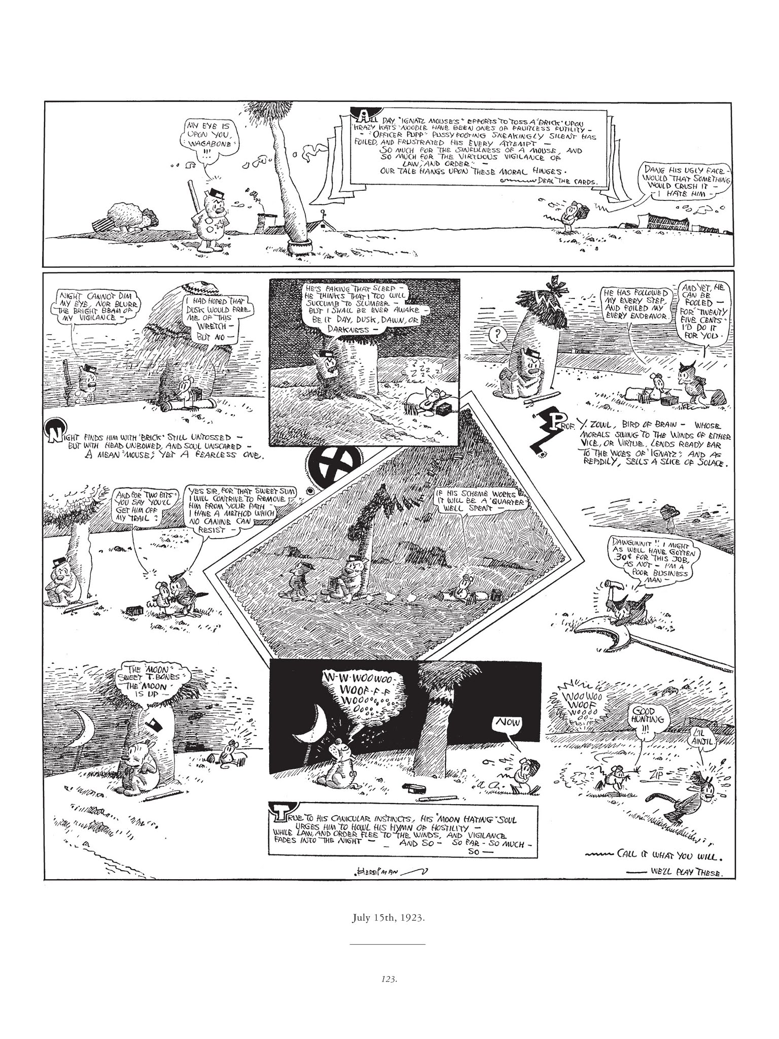 Read online Krazy & Ignatz comic -  Issue # TPB 3 - 123