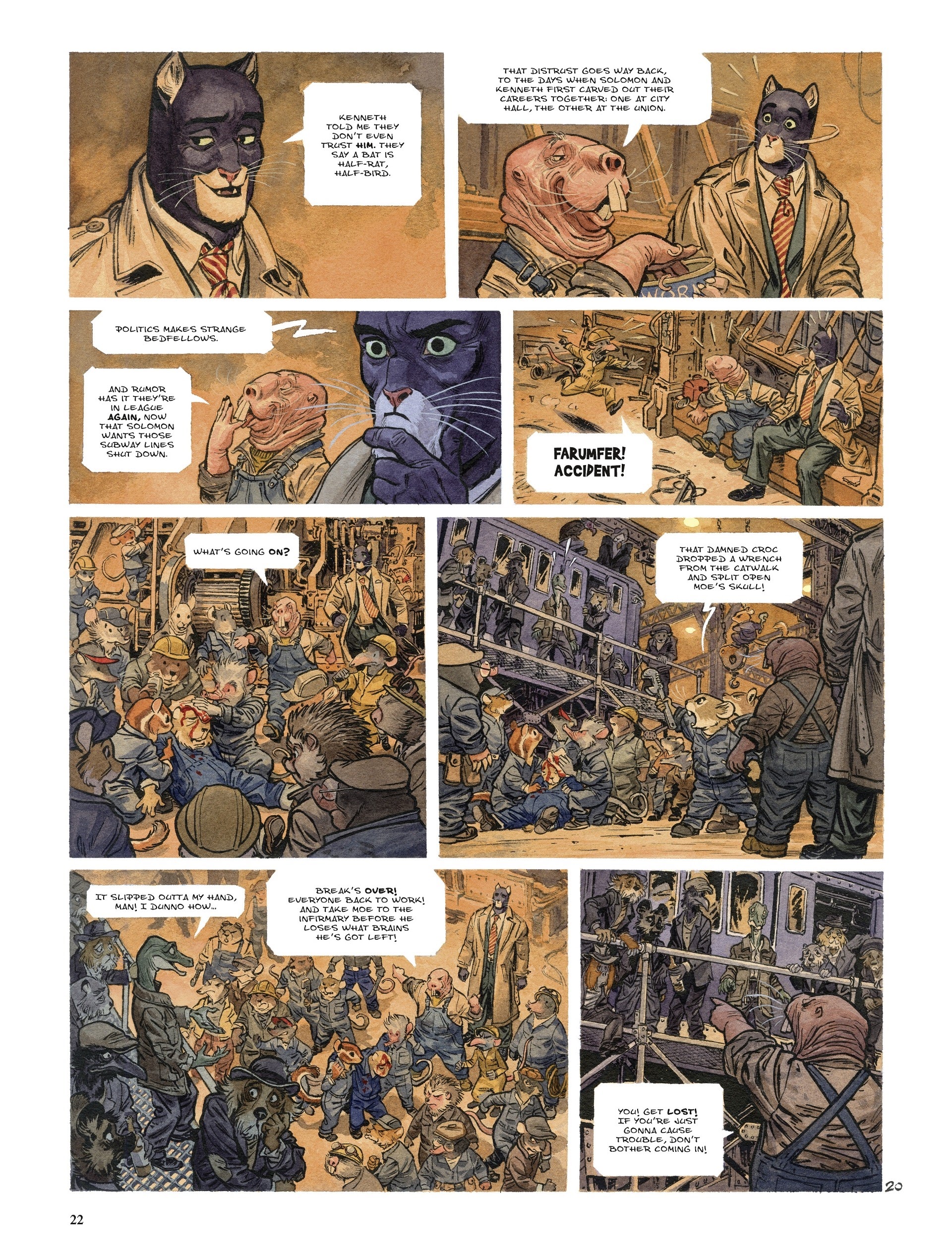 Read online Blacksad: They All Fall Down comic -  Issue #1 - 22