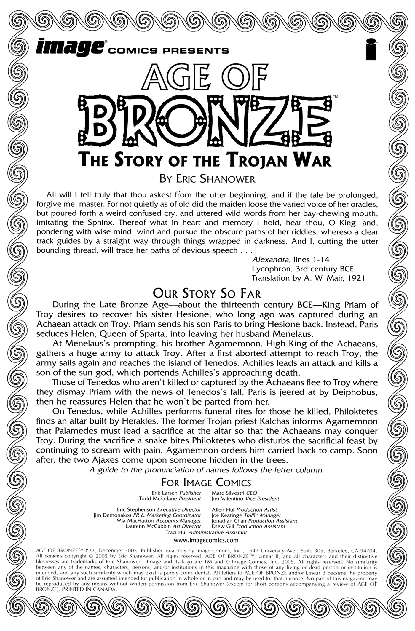 Read online Age of Bronze comic -  Issue #22 - 2