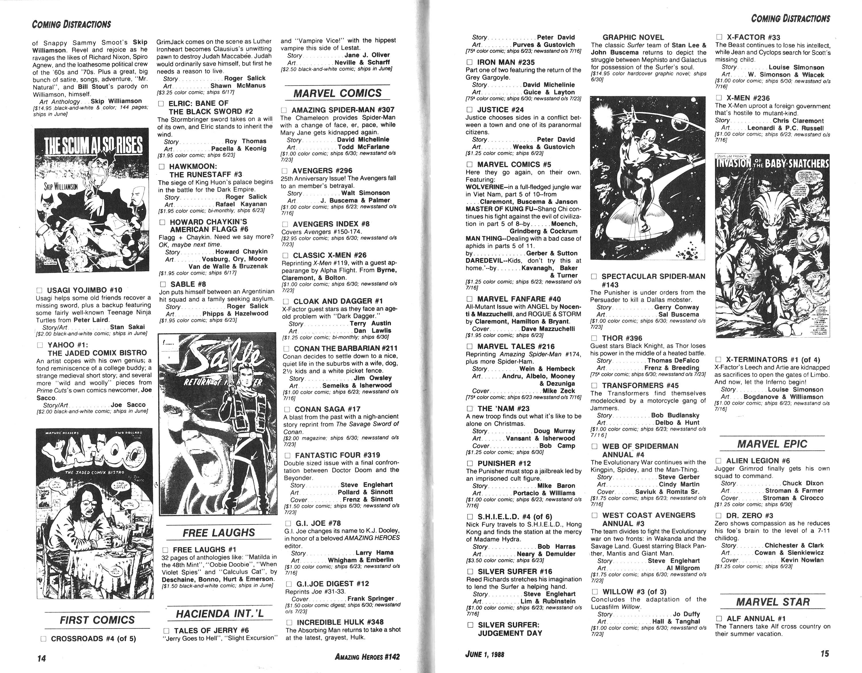 Read online Amazing Heroes comic -  Issue #142 - 8