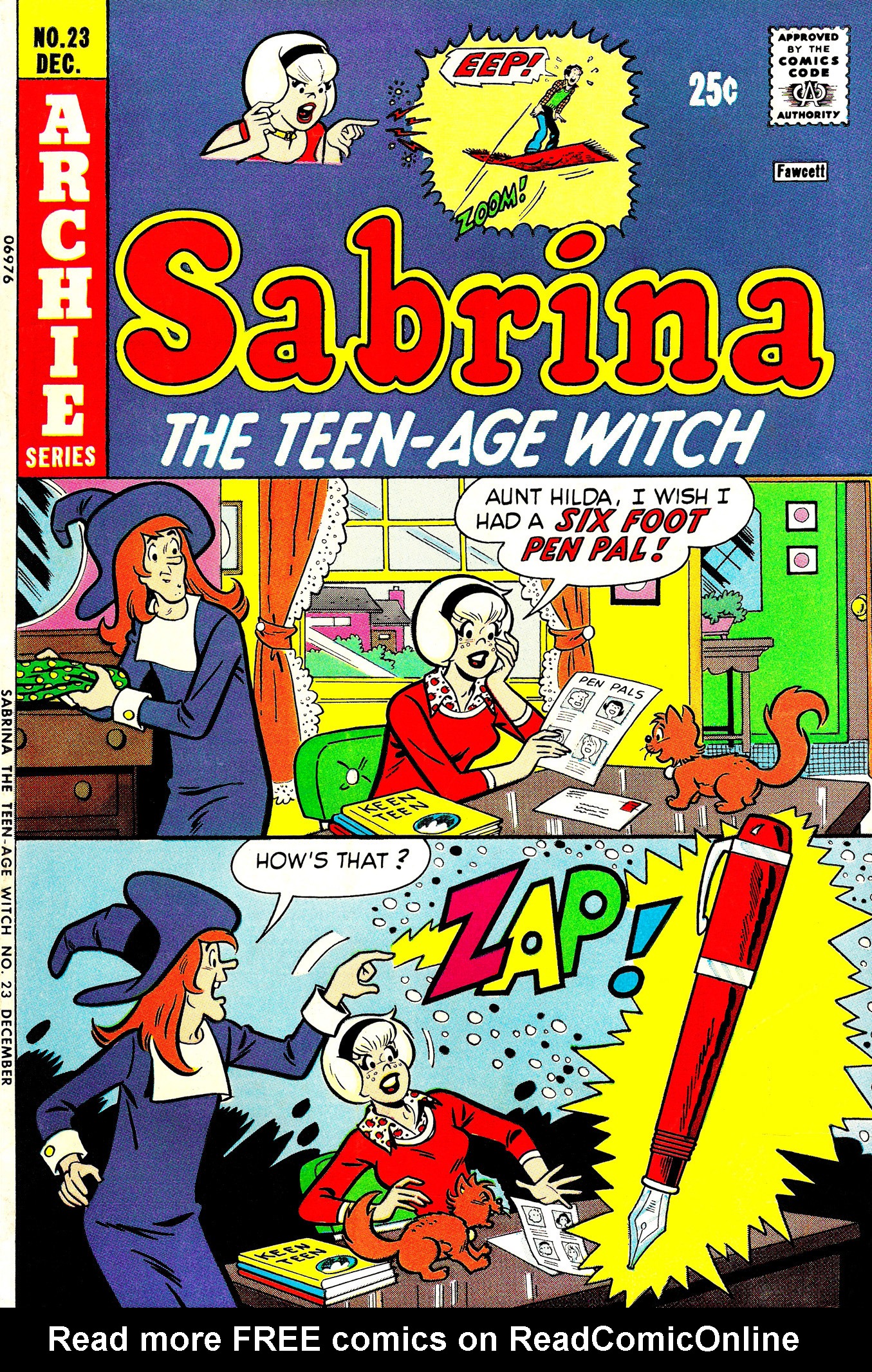 Read online Sabrina The Teenage Witch (1971) comic -  Issue #23 - 1