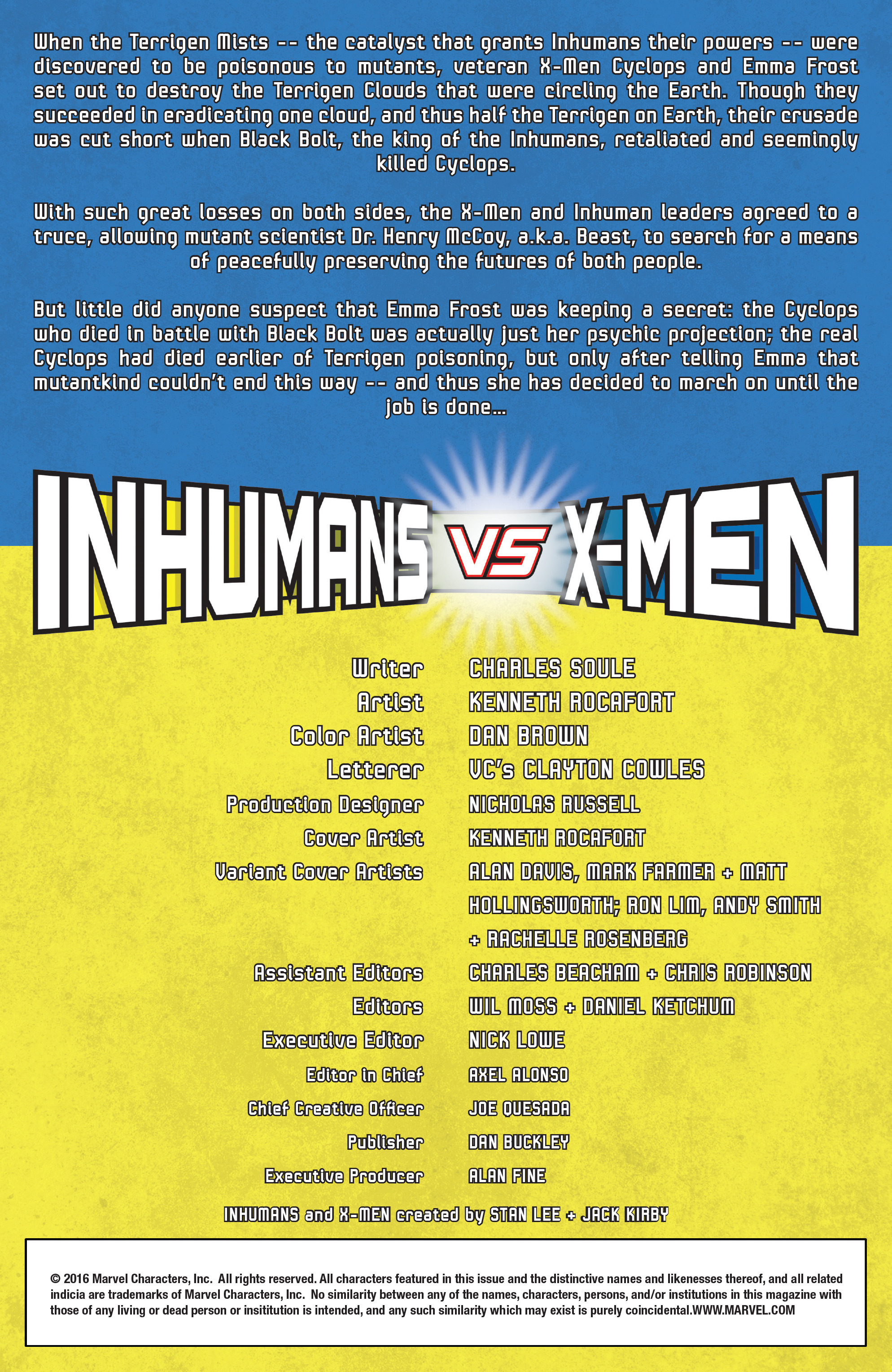 Read online Inhumans Vs. X-Men comic -  Issue #0 - 2
