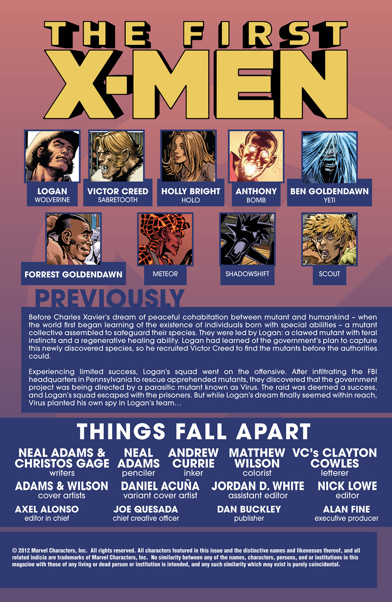 Read online First X-Men comic -  Issue #4 - 2