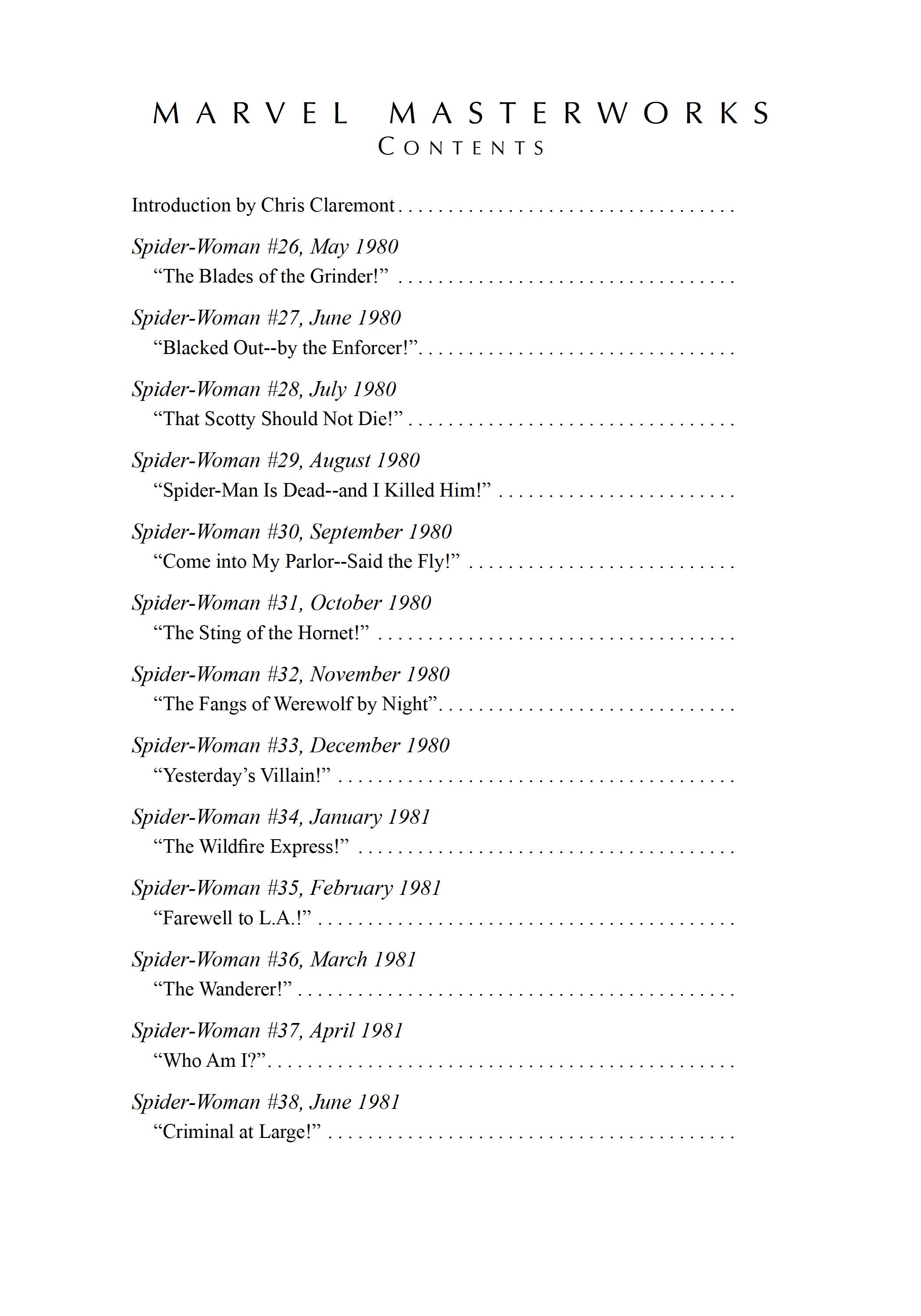 Read online Marvel Masterworks: Spider-Woman comic -  Issue # TPB 3 (Part 1) - 6
