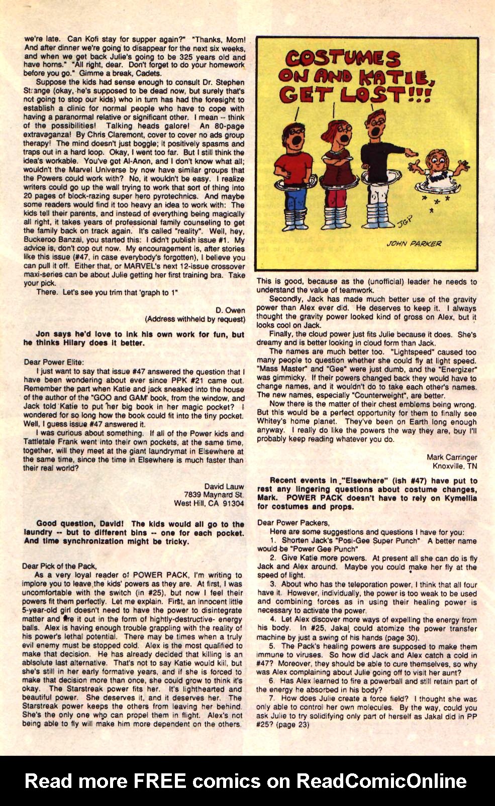 Read online Power Pack (1984) comic -  Issue #50 - 50
