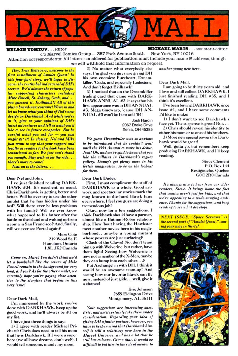 Read online Darkhawk (1991) comic -  Issue #38 - 23
