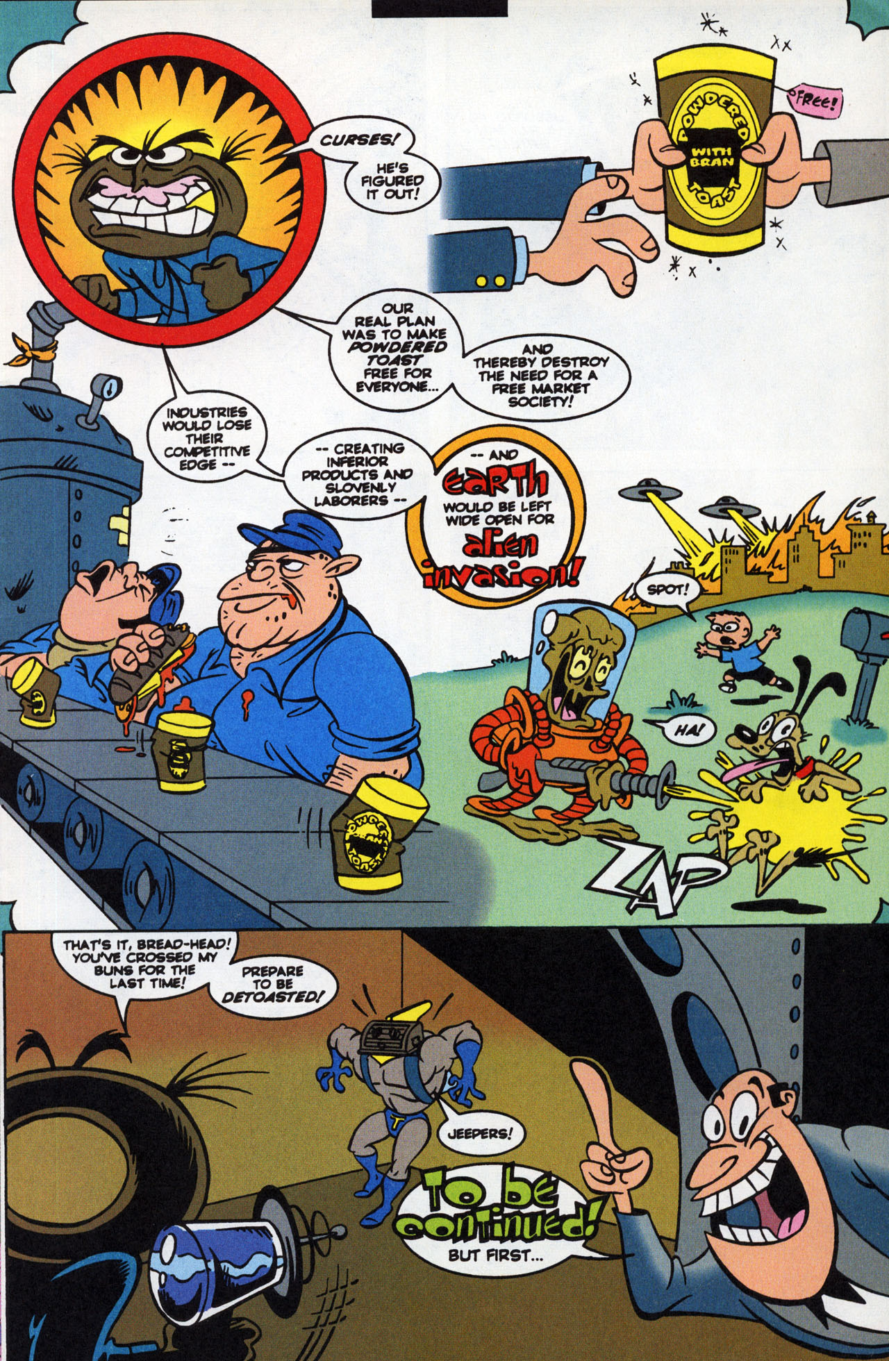 Read online The Ren & Stimpy Show Special: Powdered Toastman's Cereal Serial comic -  Issue # Full - 46