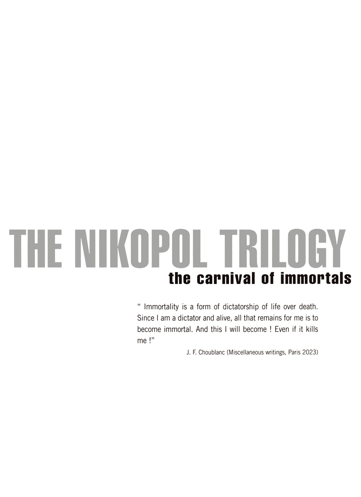 Read online The Nikopol Trilogy comic -  Issue # TPB - 4