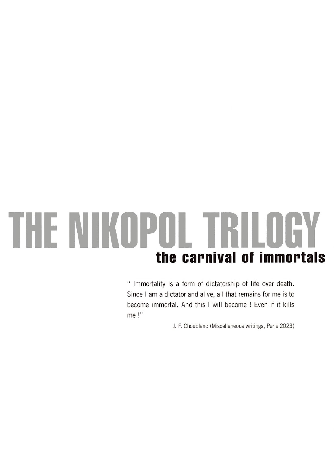 The Nikopol Trilogy issue TPB - Page 4