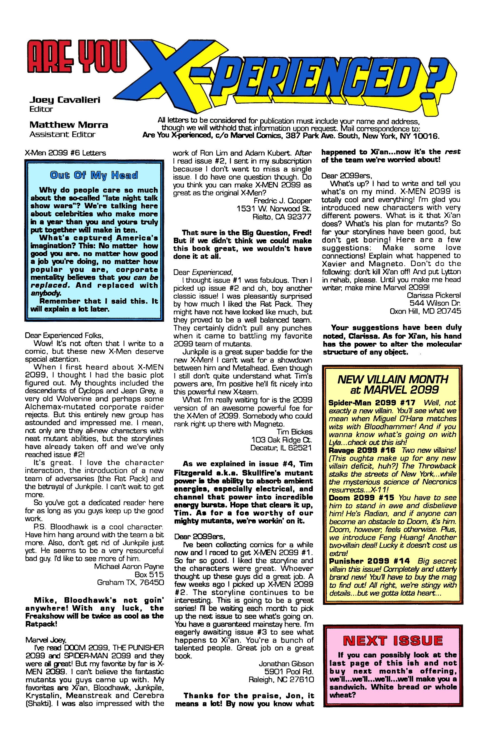 Read online X-Men 2099 comic -  Issue #6 - 25