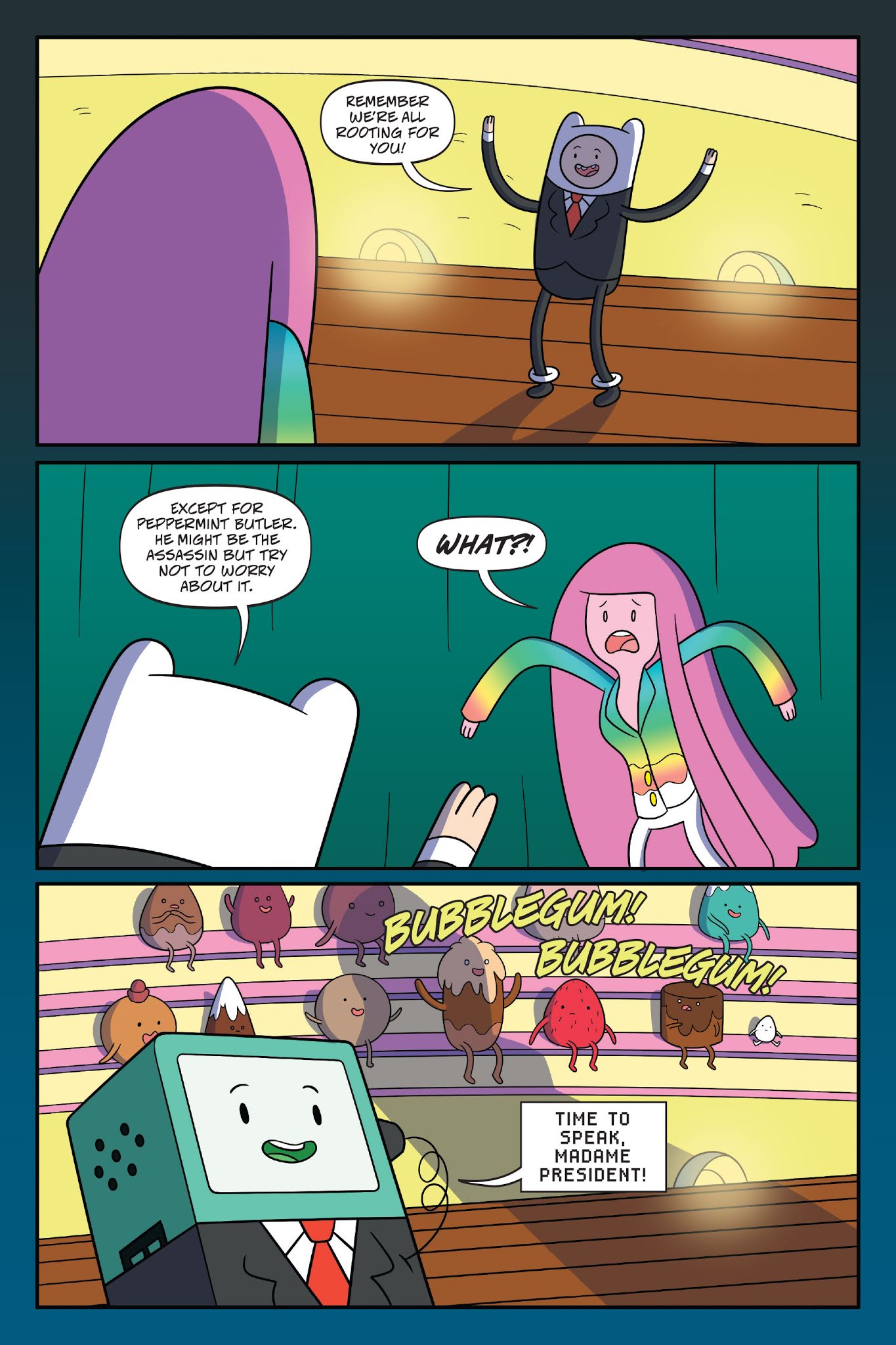 Read online Adventure Time: President Bubblegum comic -  Issue # TPB - 112