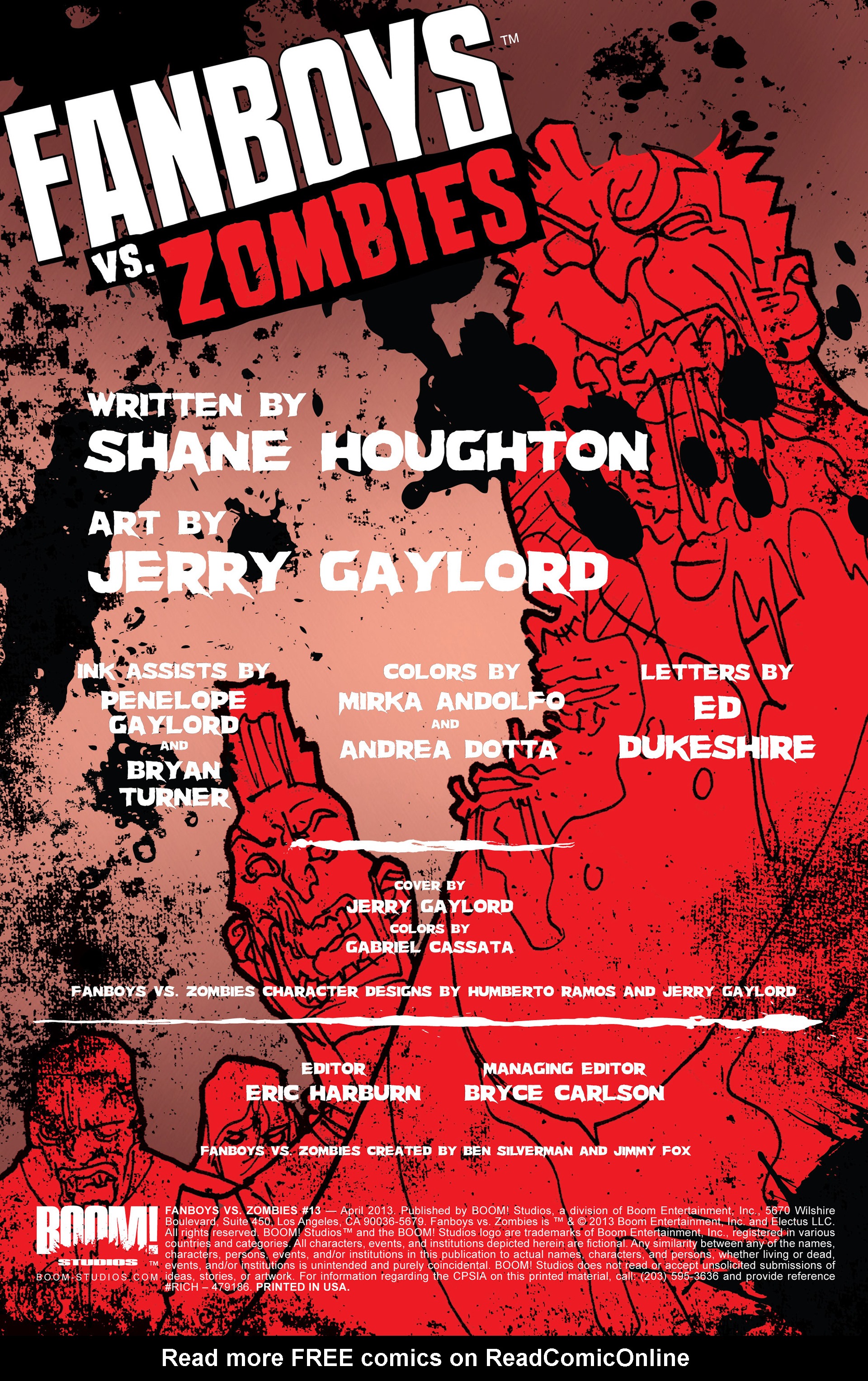 Read online Fanboys vs. Zombies comic -  Issue #13 - 2