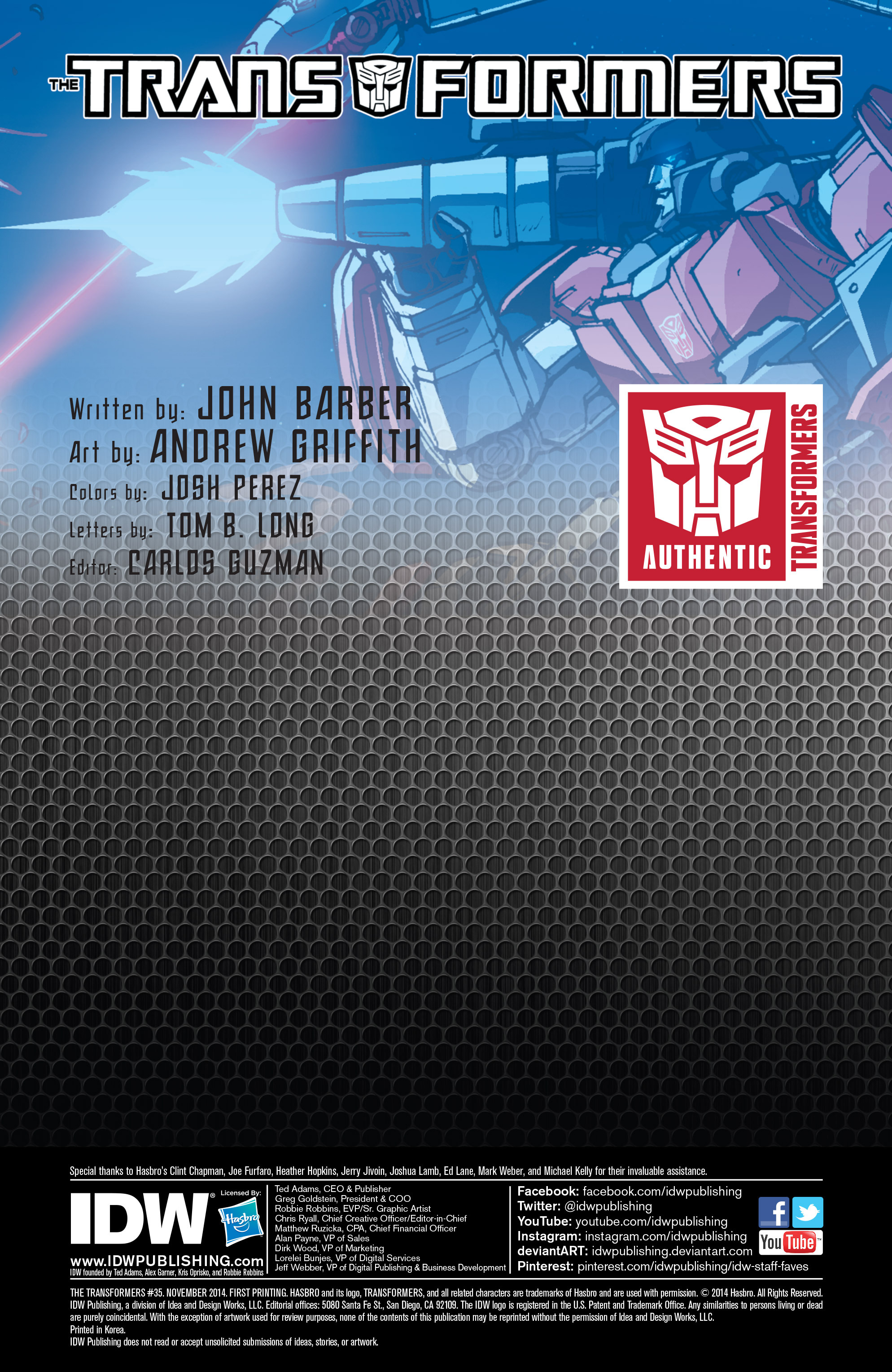 Read online The Transformers (2014) comic -  Issue #35 - 2