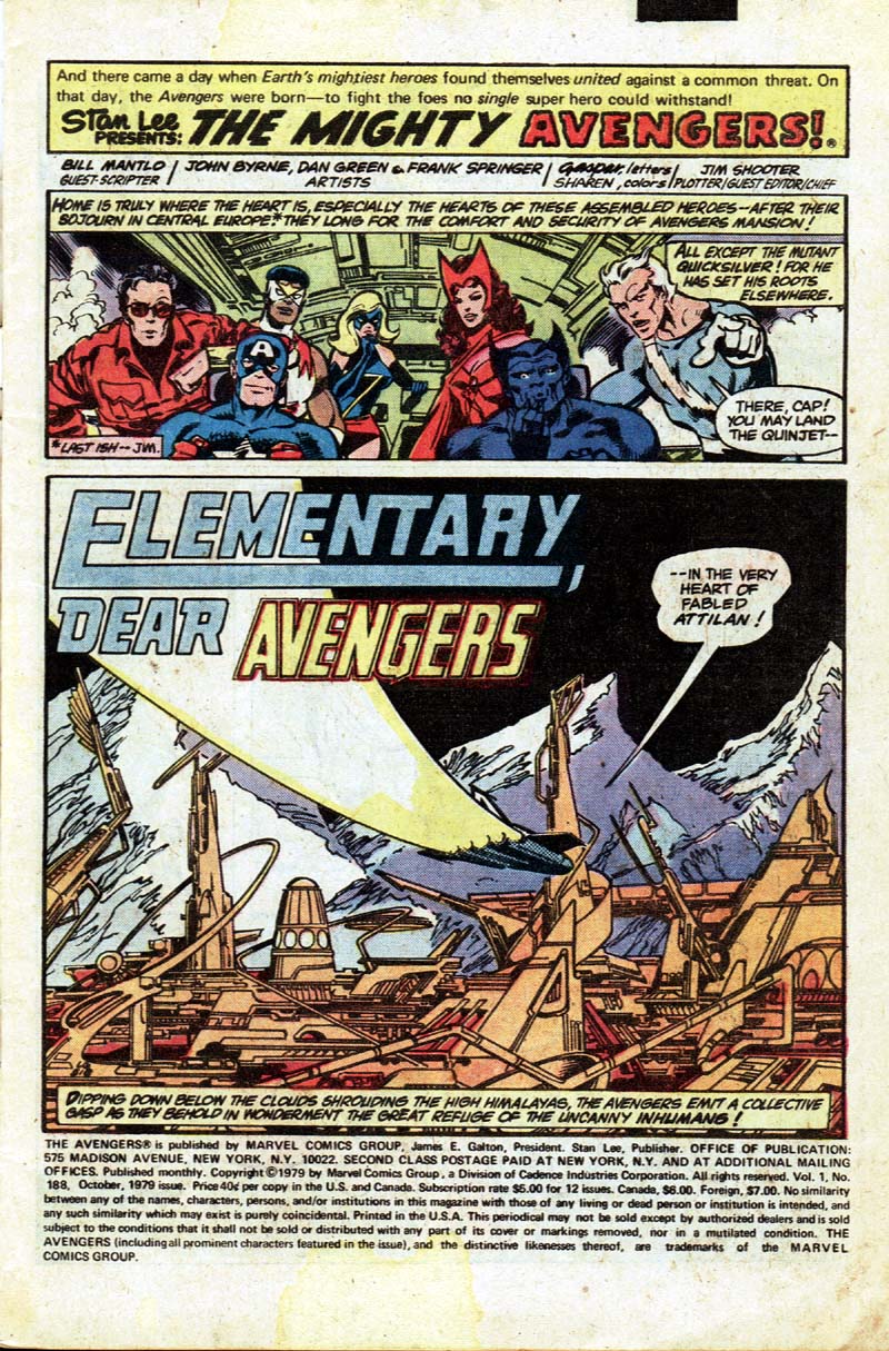 The Avengers (1963) 188 Page 1