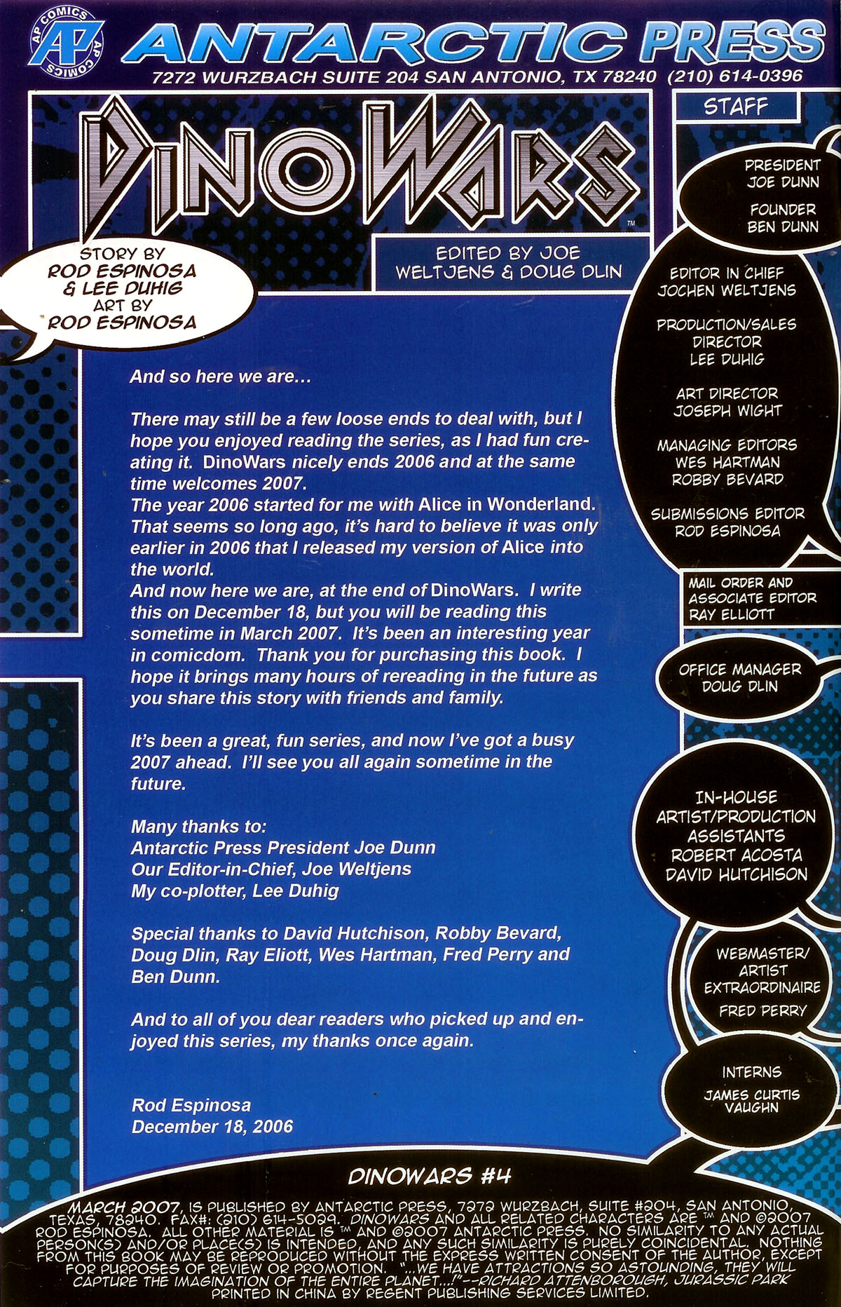 Read online Dinowars comic -  Issue #4 - 2