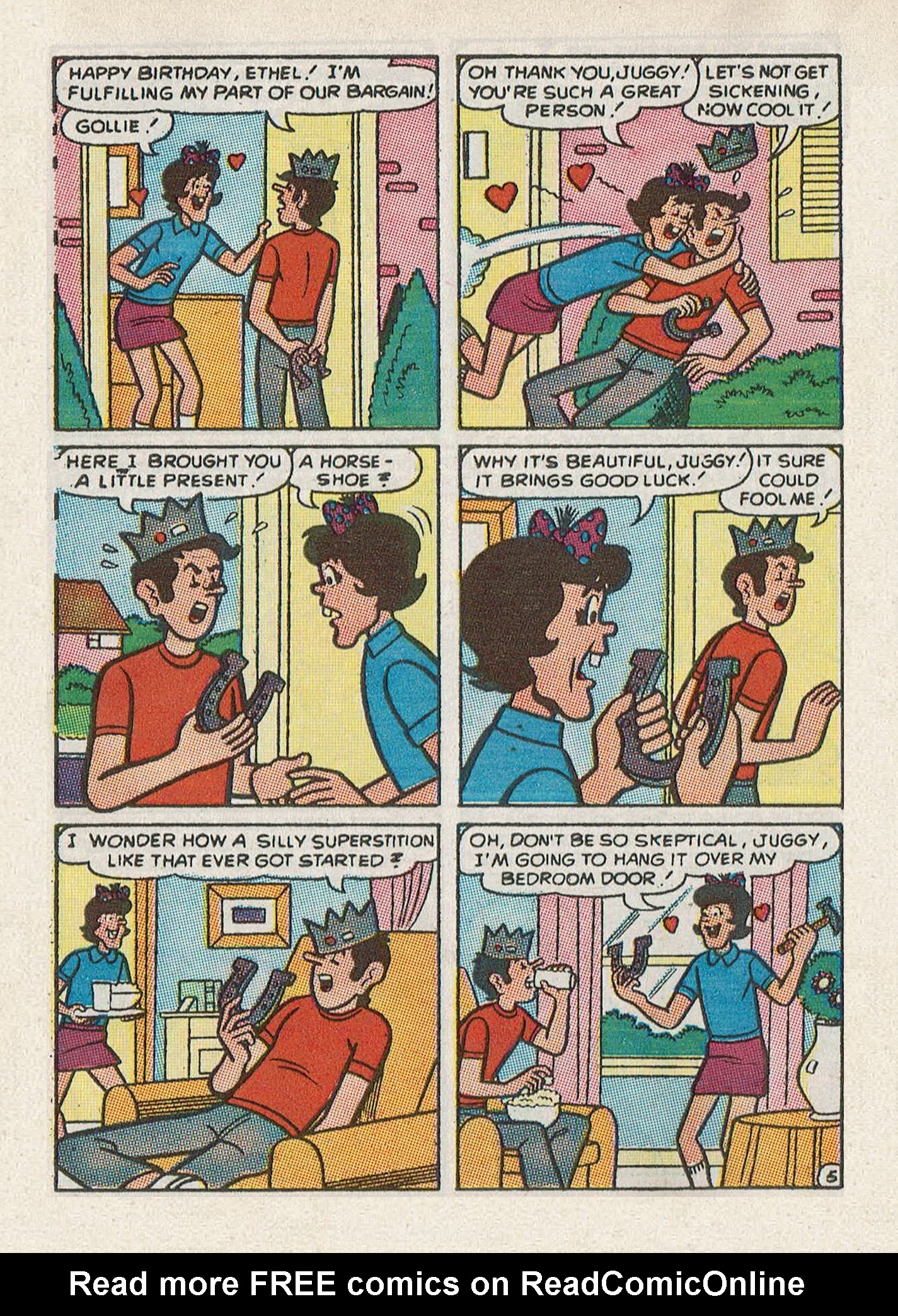 Read online Jughead Jones Comics Digest comic -  Issue #59 - 102