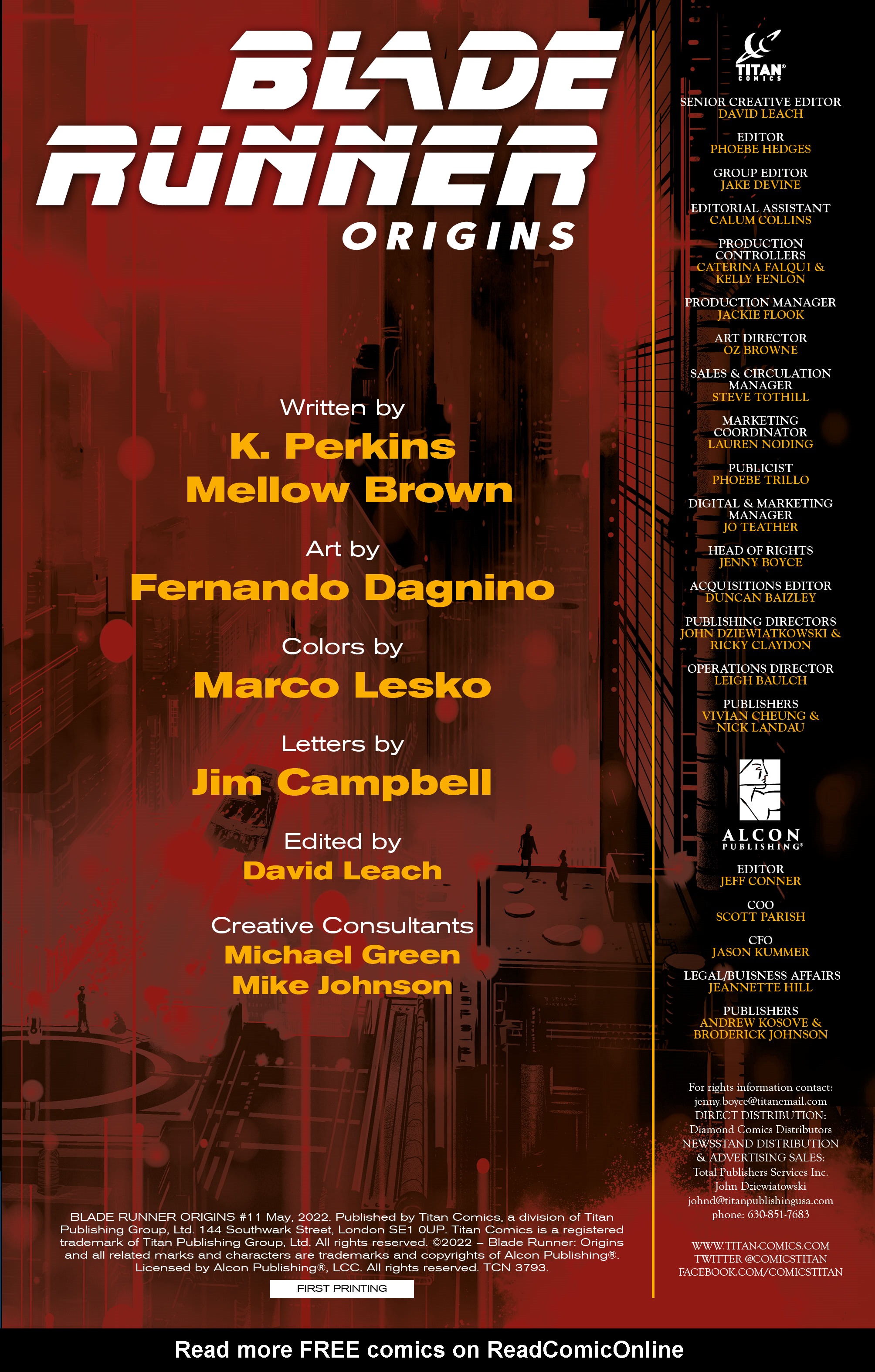 Read online Blade Runner Origins comic -  Issue #11 - 4