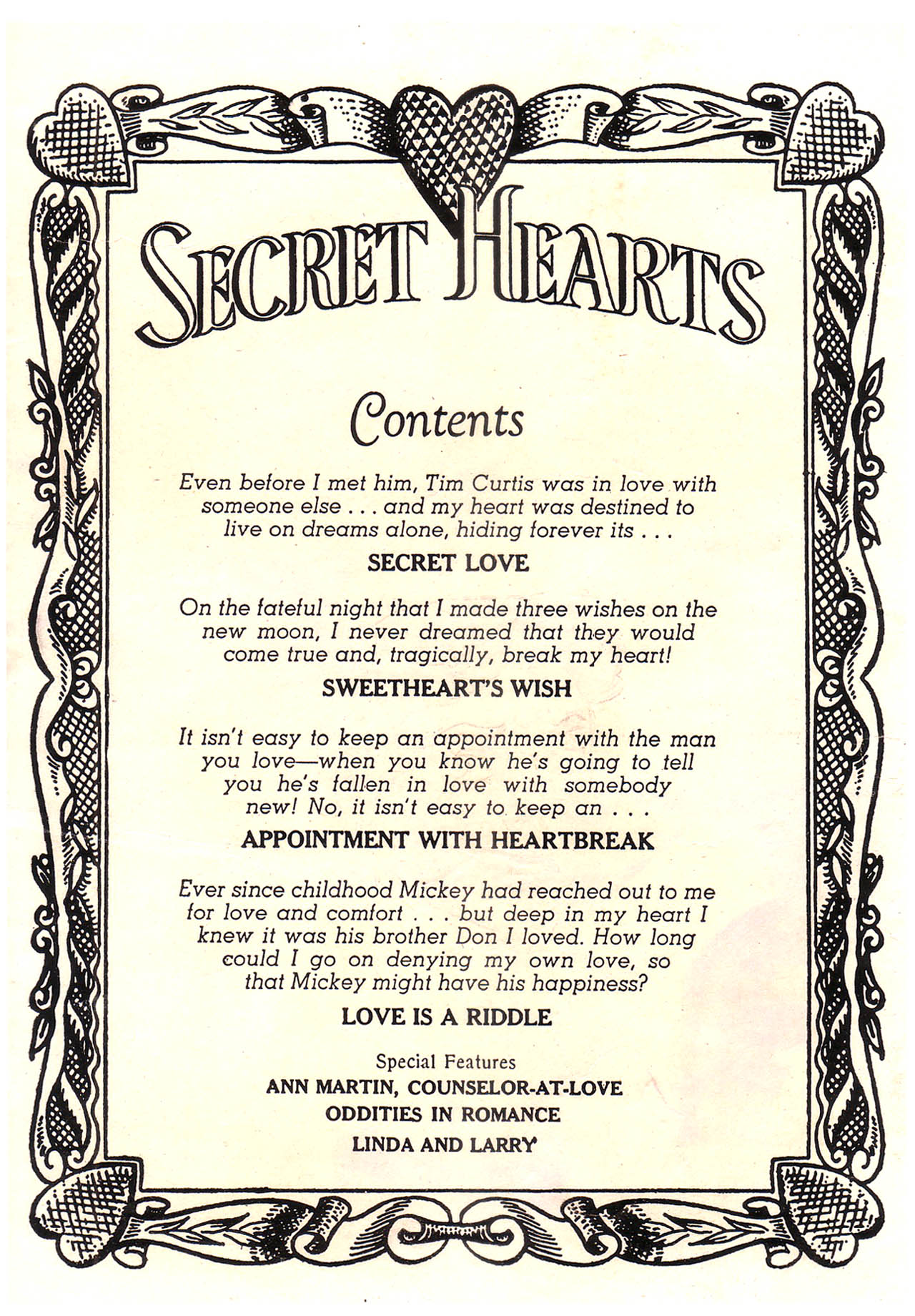 Read online Secret Hearts comic -  Issue #39 - 2