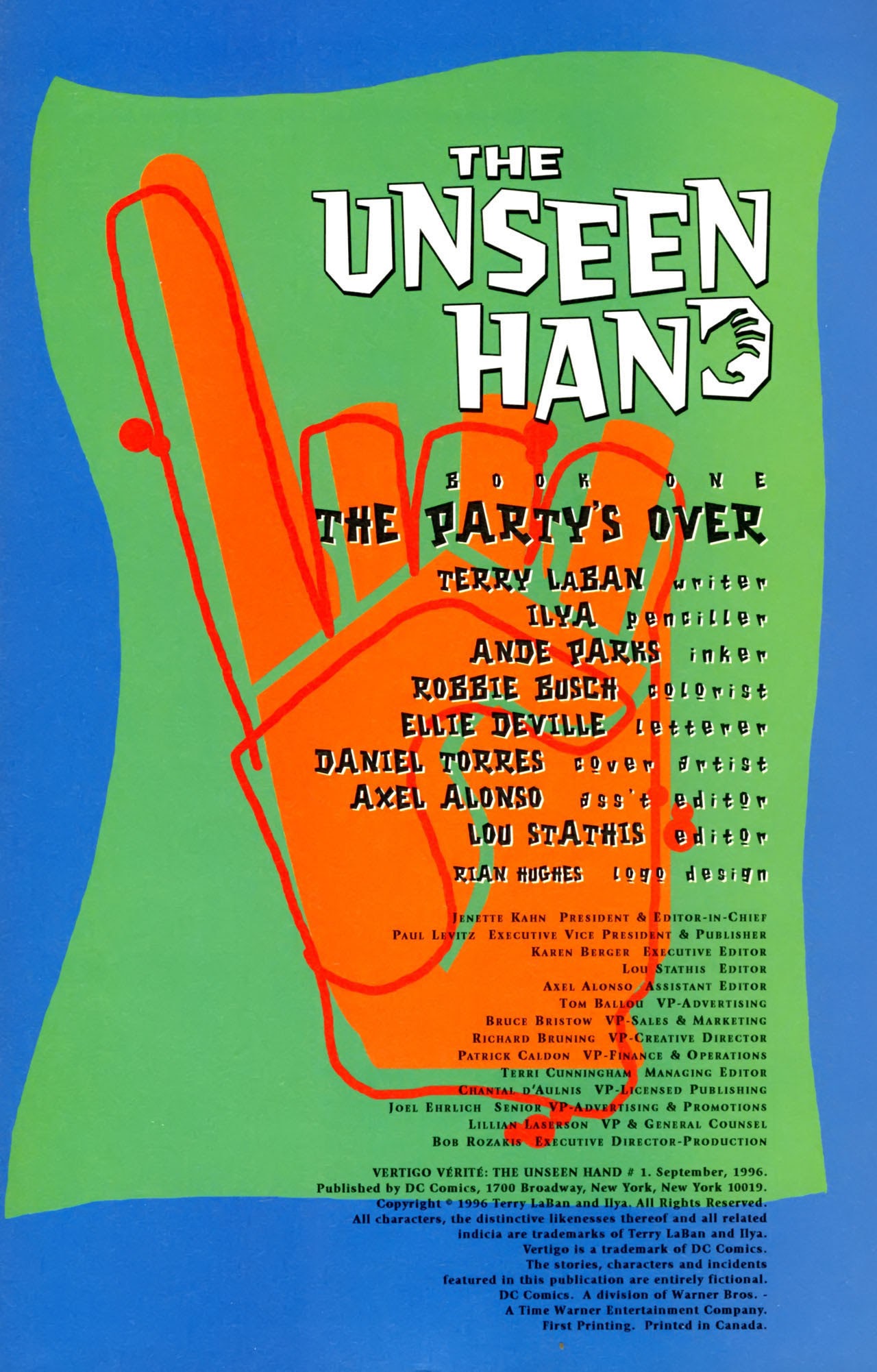 Read online Vertigo Vérité: The Unseen Hand comic -  Issue #1 - 2