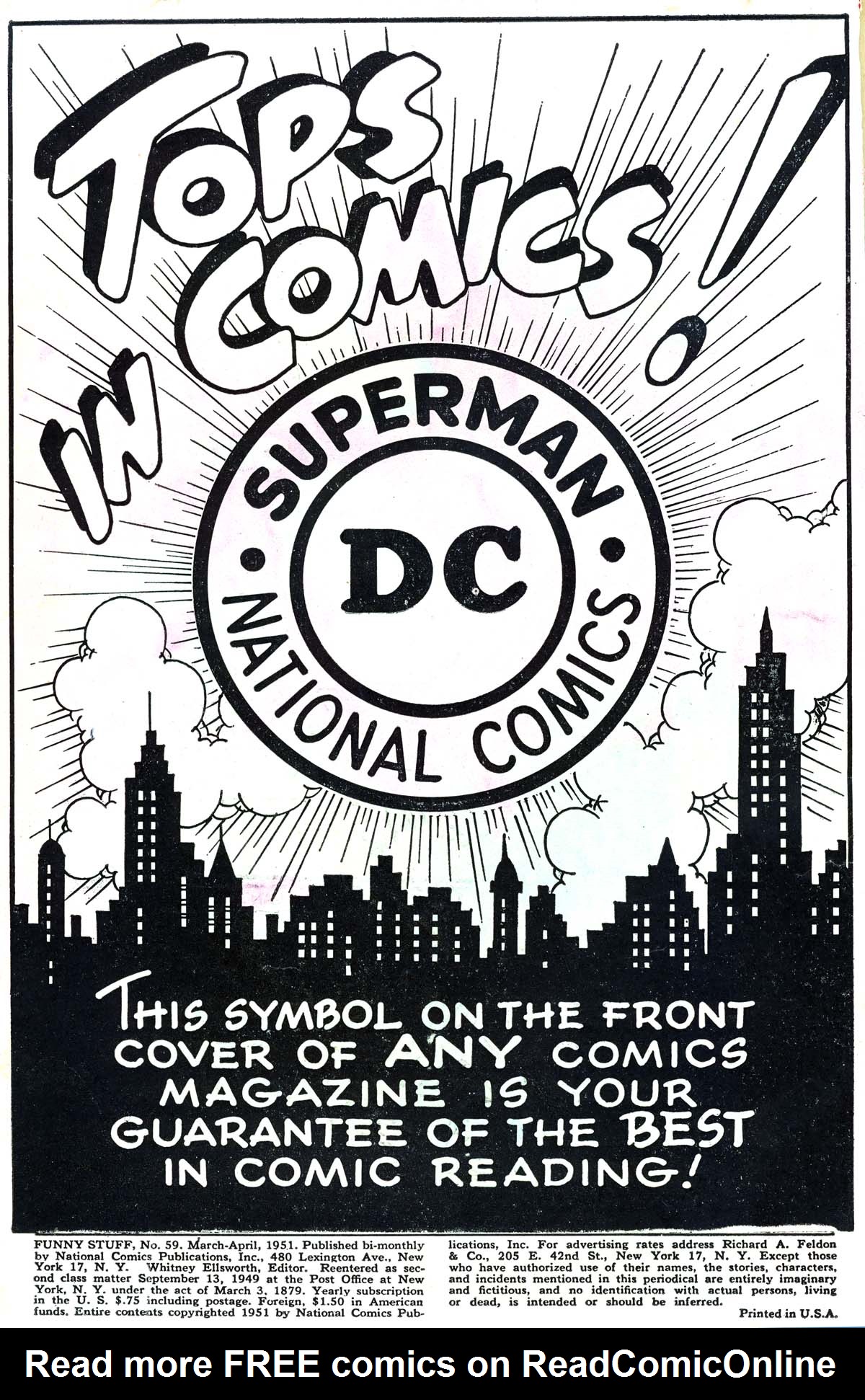Read online Funny Stuff comic -  Issue #59 - 2