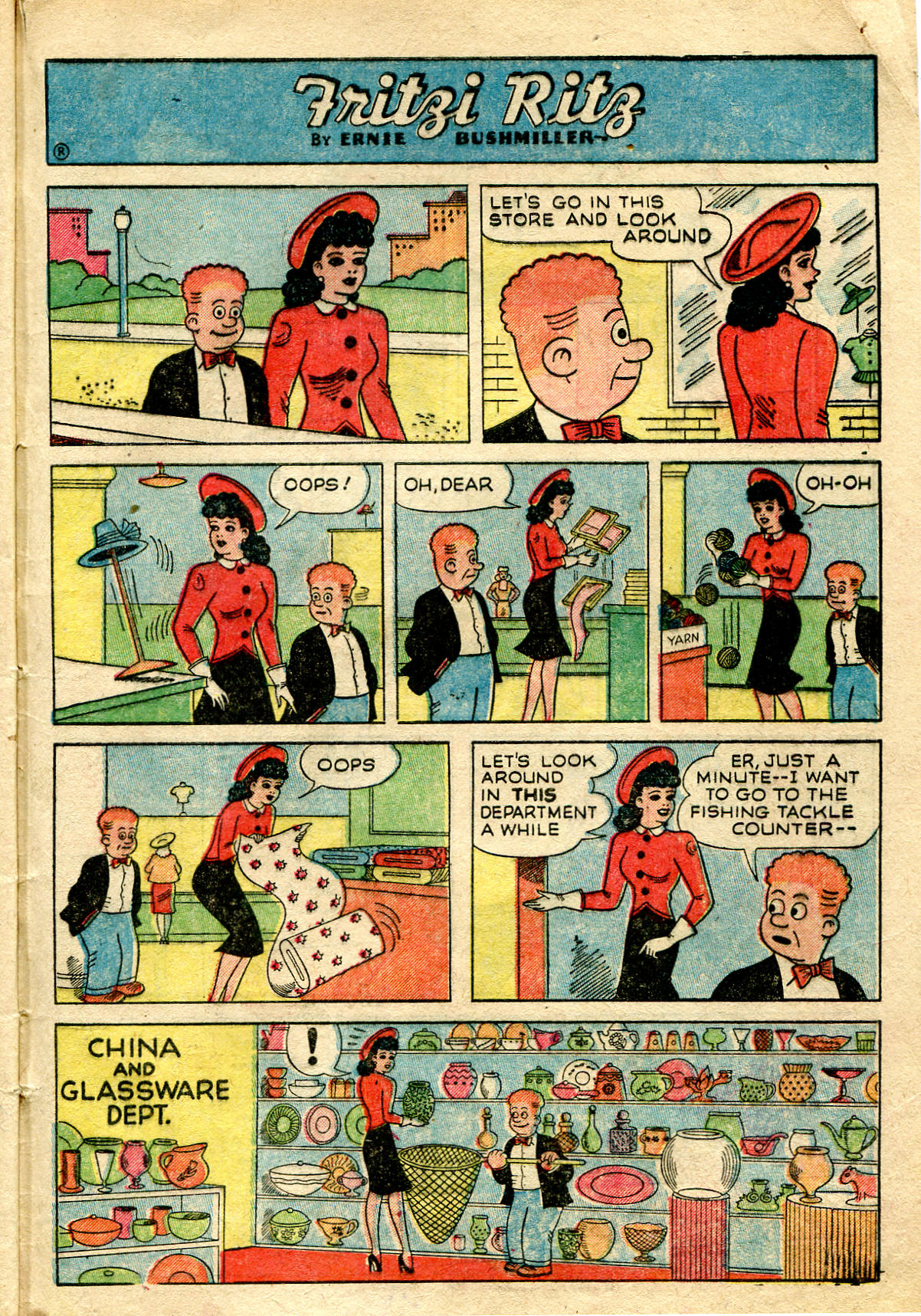 Read online Fritzi Ritz (1953) comic -  Issue #30 - 30