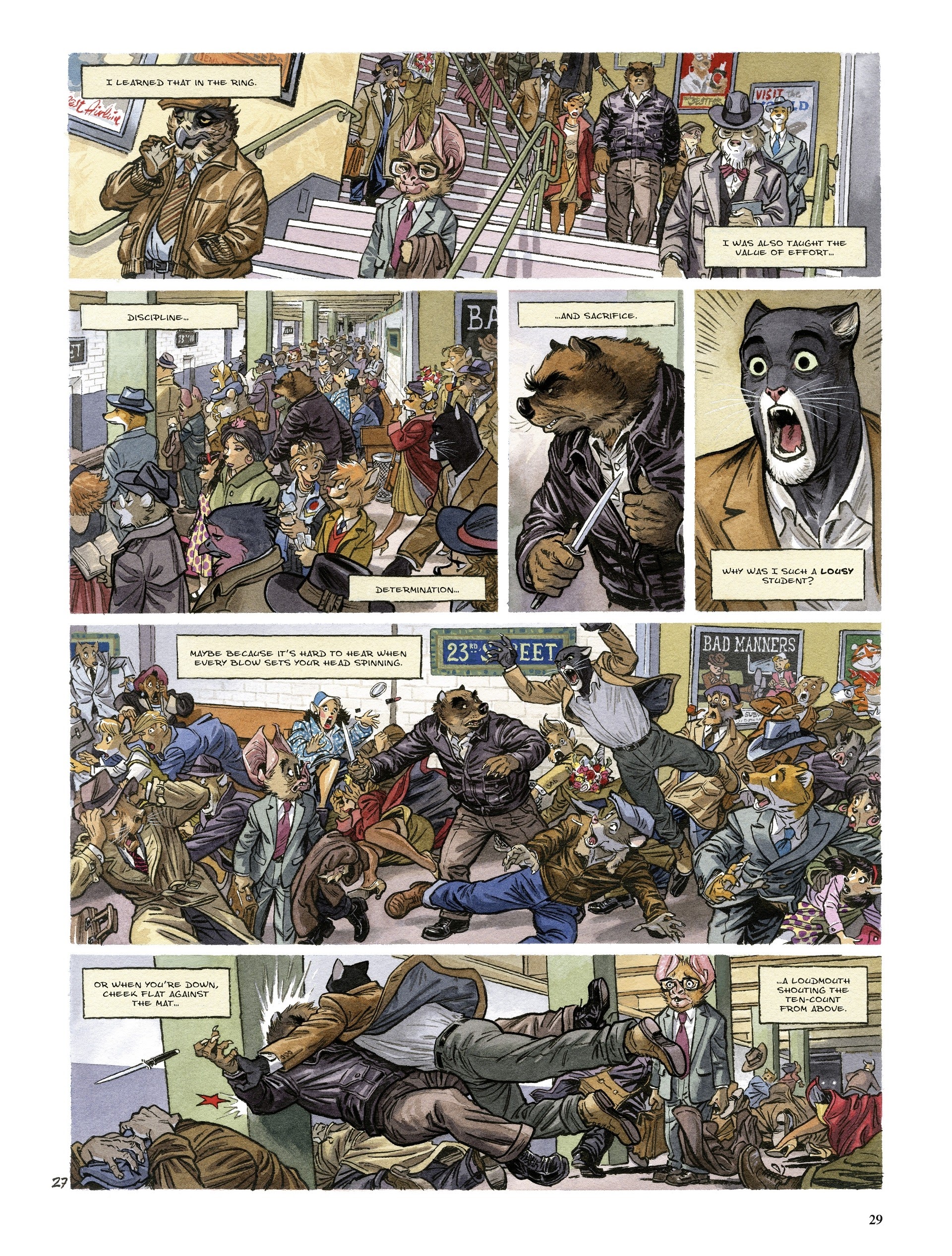 Read online Blacksad: They All Fall Down comic -  Issue #1 - 29