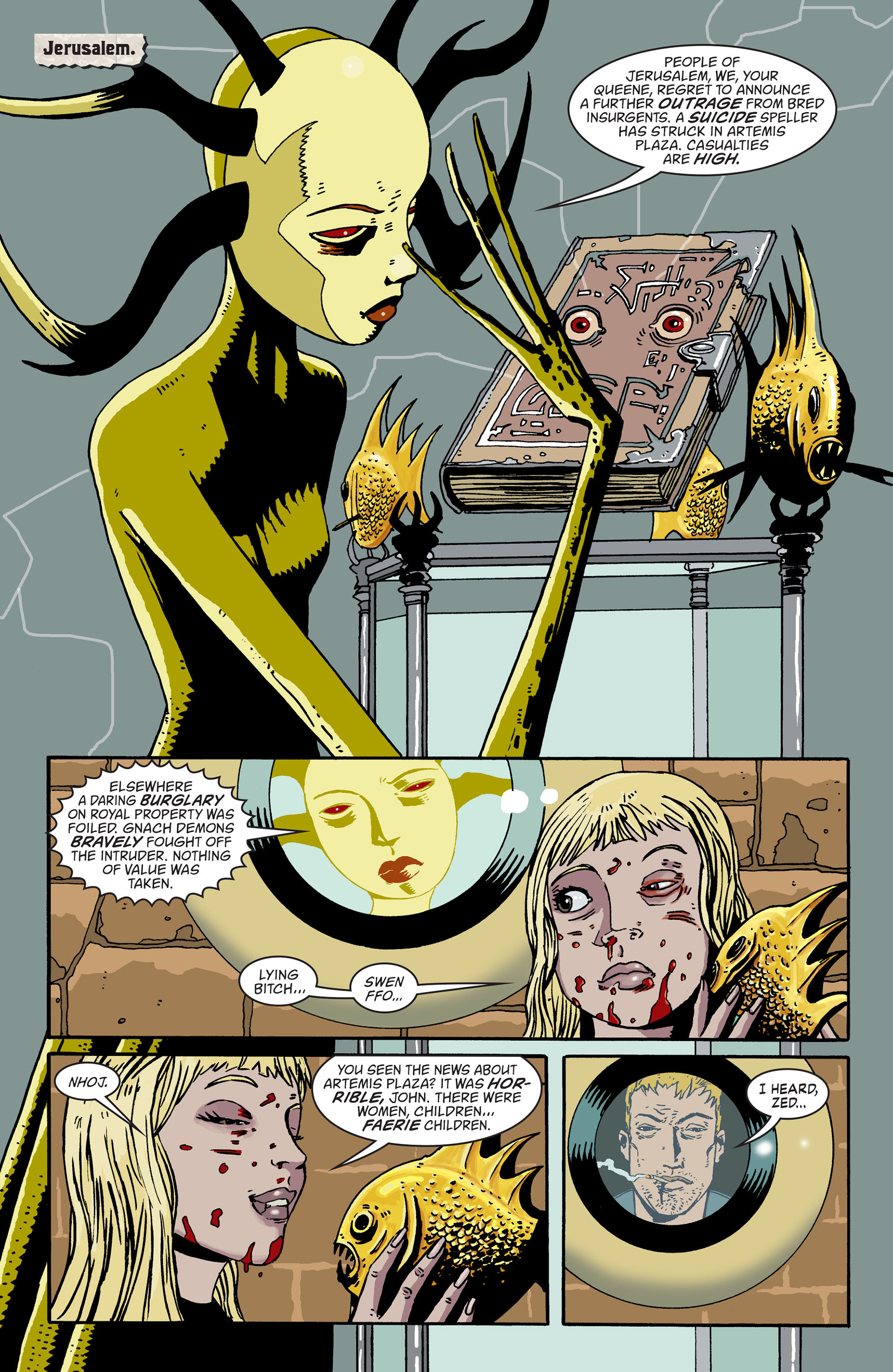 Read online Books of Magick: Life During Wartime comic -  Issue #3 - 6
