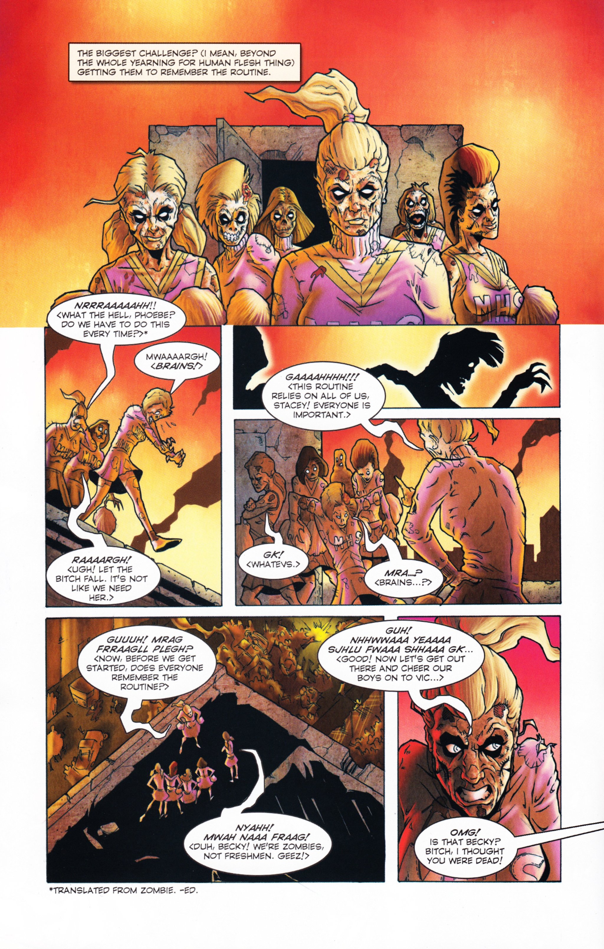 Read online Zombies vs Cheerleaders comic -  Issue #2 - 7