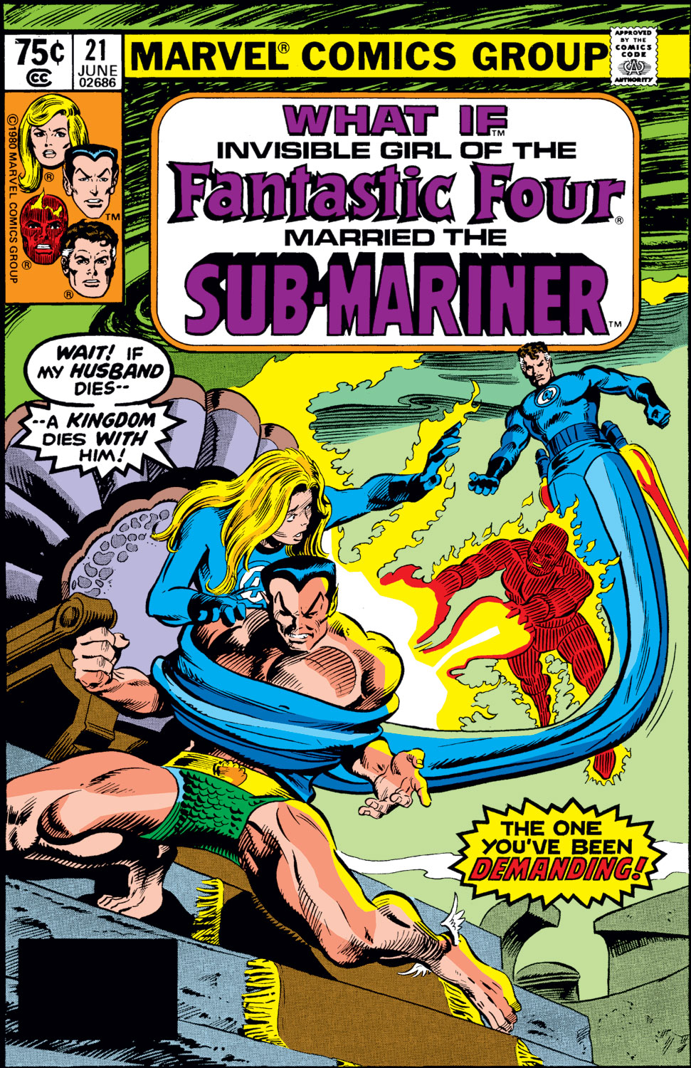 Read online What If? (1977) comic -  Issue #21 - Invisible Girl of the Fantastic Four married the Sub-Mariner - 1