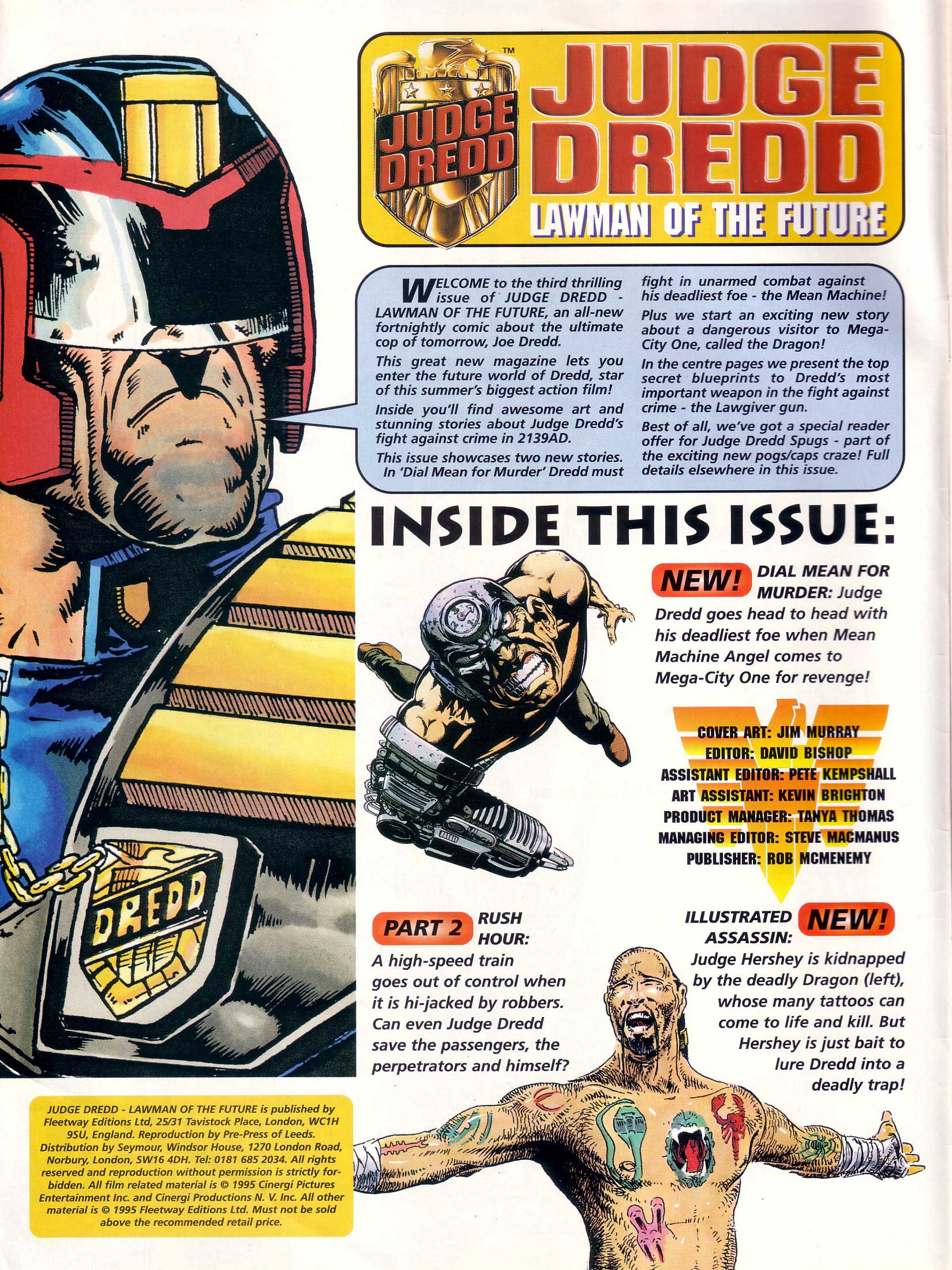 Read online Judge Dredd Lawman of the Future comic -  Issue #3 - 2